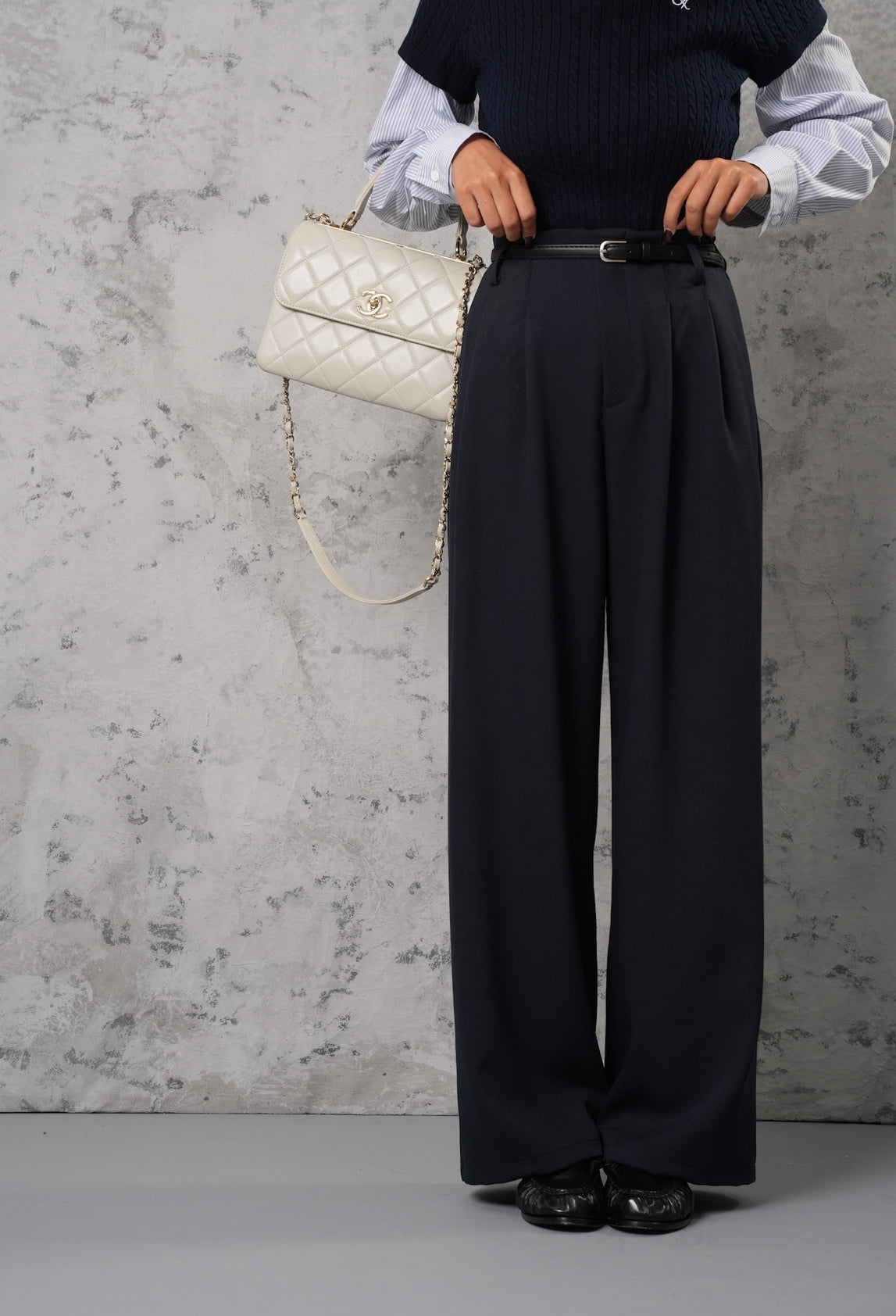 PANTALONI PINCES FOREST BLU NOTTE