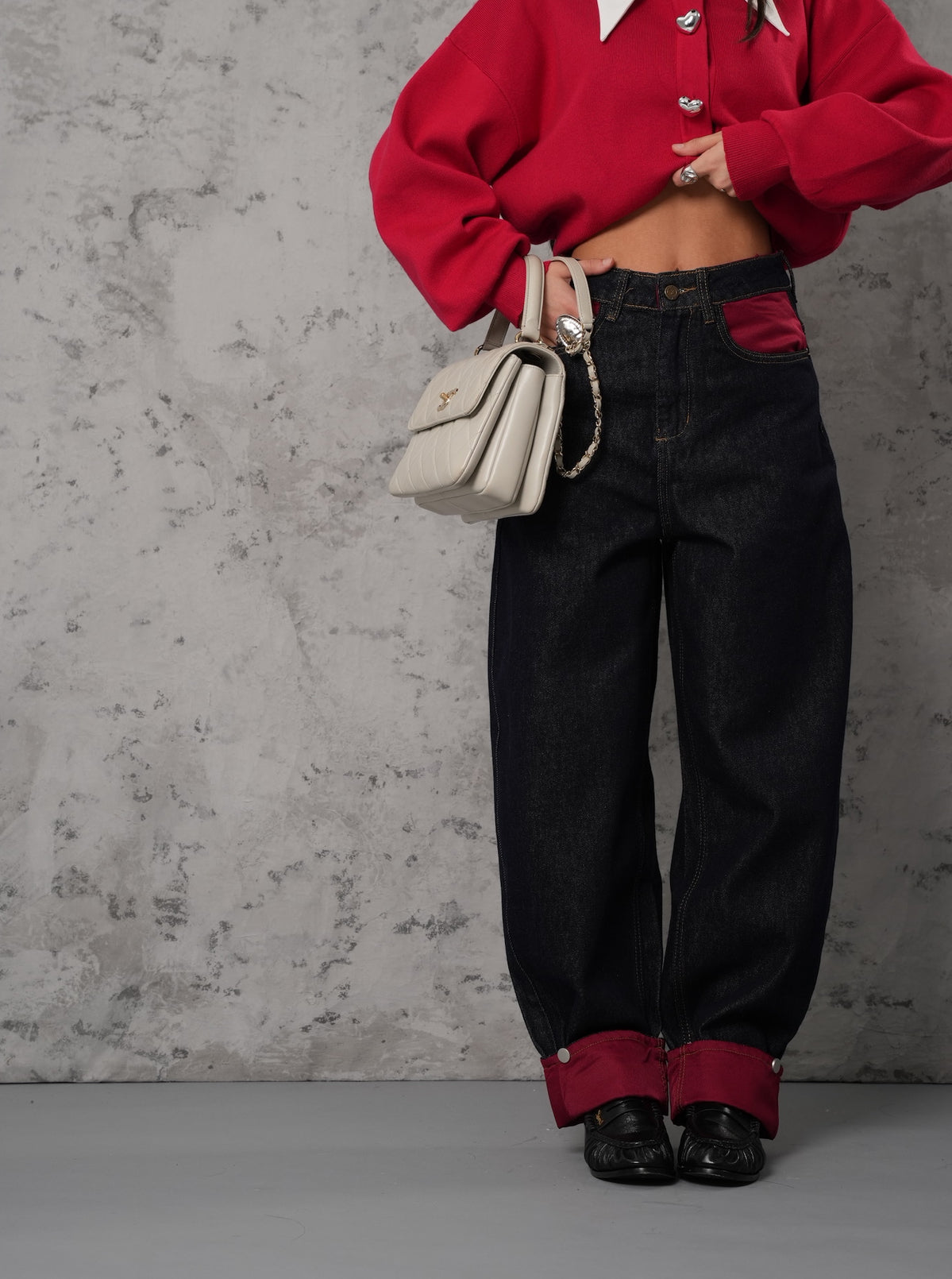 JEANS CLEMENTINO ROSSO