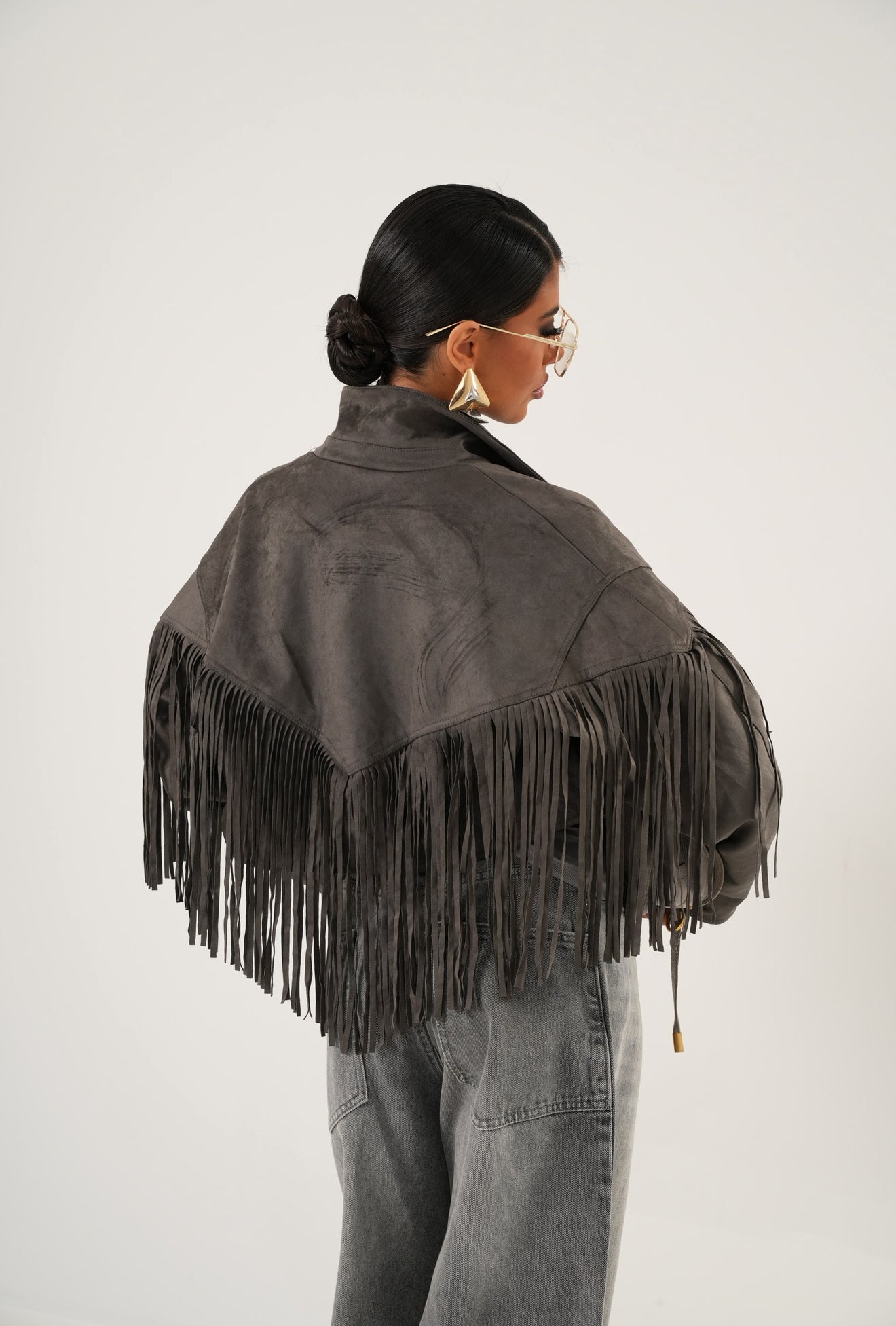 Giacca ecocamoscio Lapponia grigia