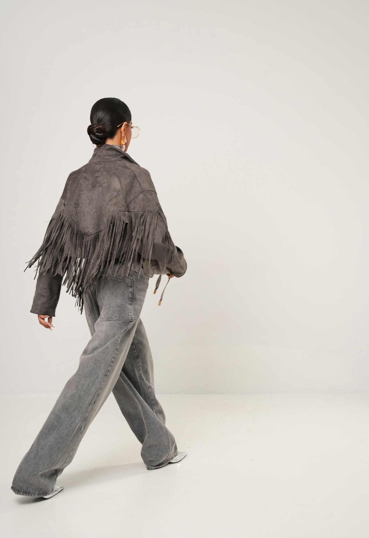 Giacca ecocamoscio Lapponia grigia