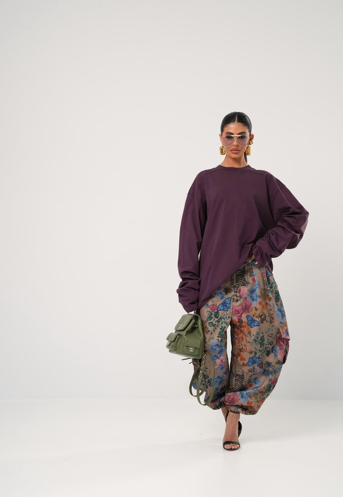 Maglia maniche lunghe Saturn vino