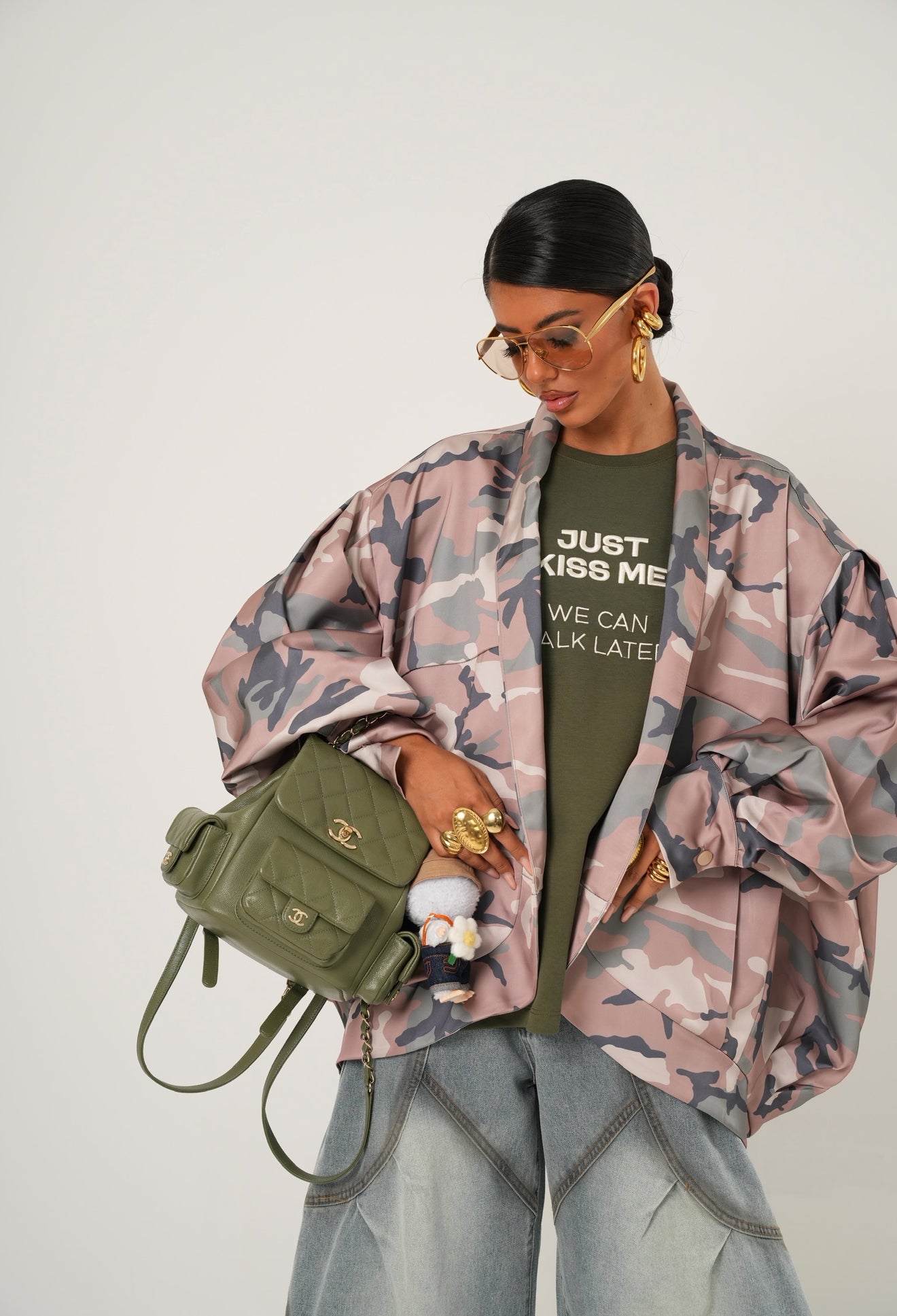 Bomber Elettra camouflage