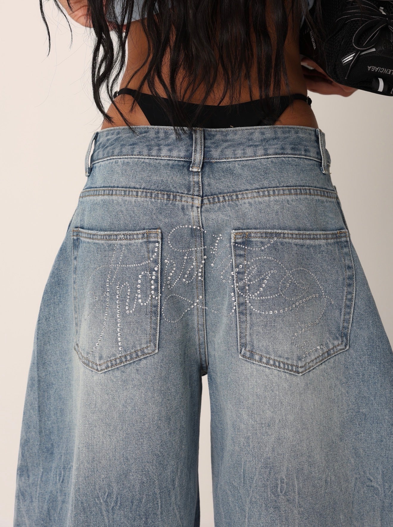 JEANS BALLOON YOKO DENIM CHIARO
