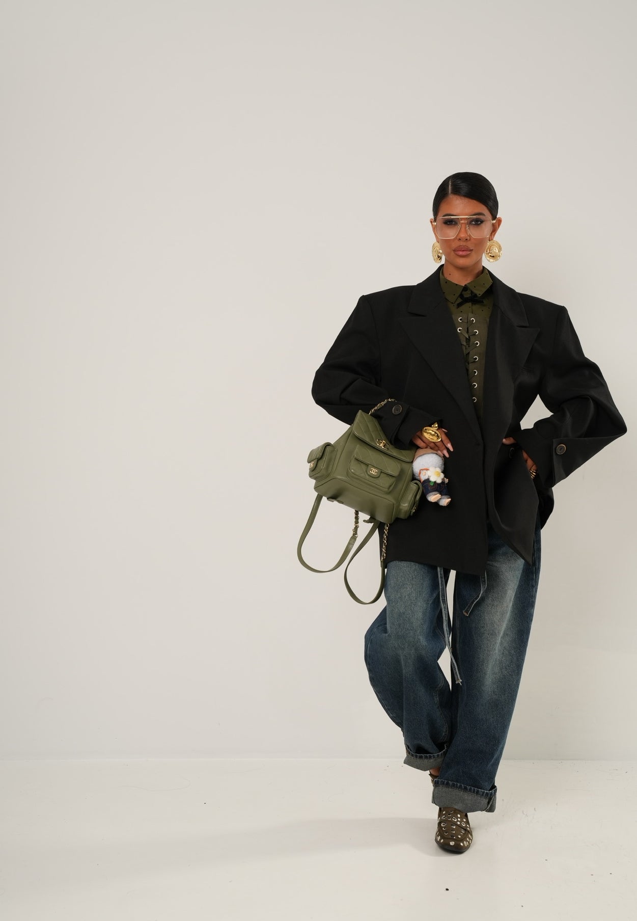 Corsetto stringhe Eloisa verde