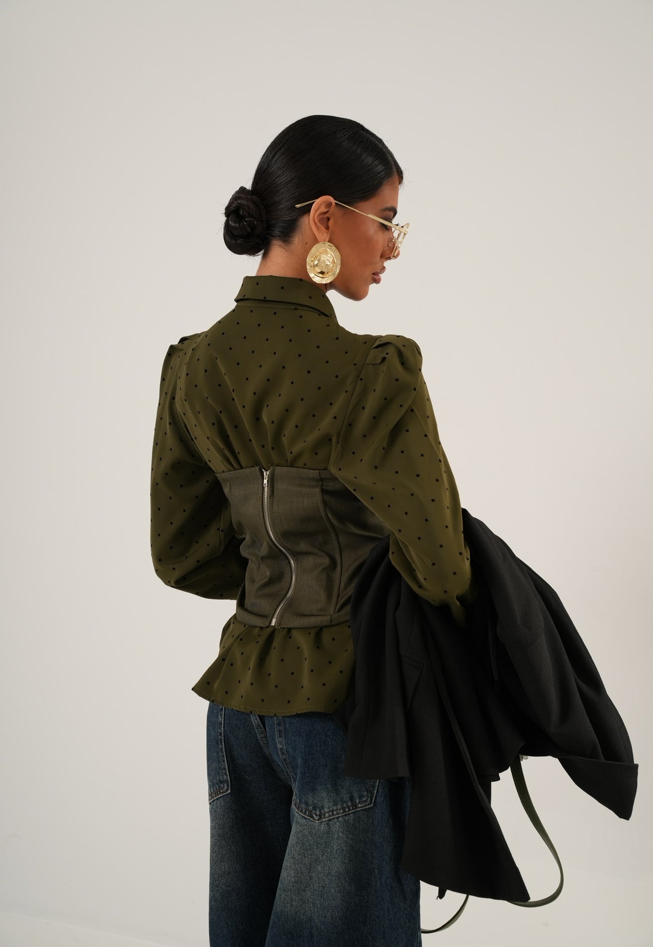 Corsetto stringhe Eloisa verde