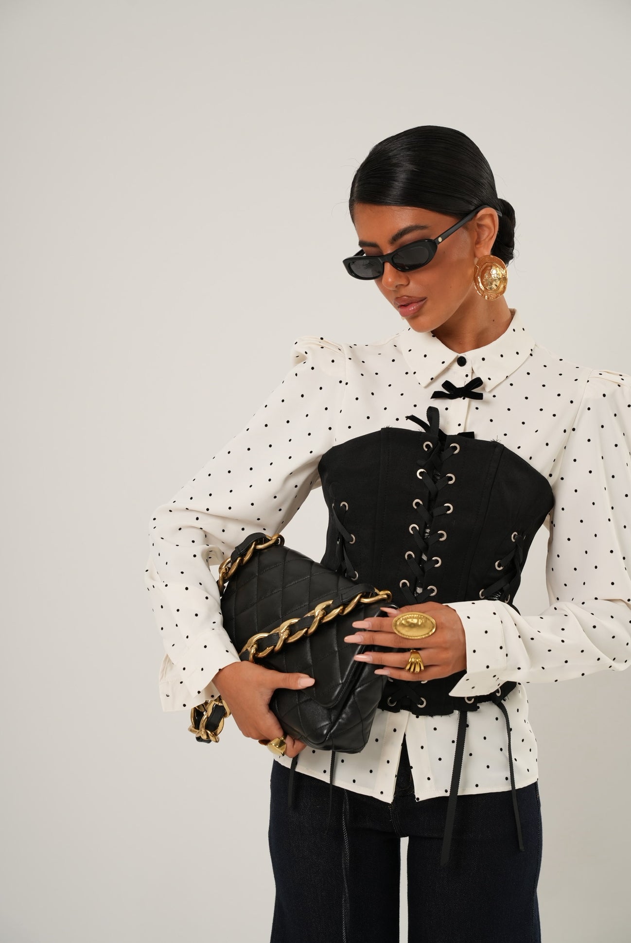 Corsetto stringhe Eloisa nero