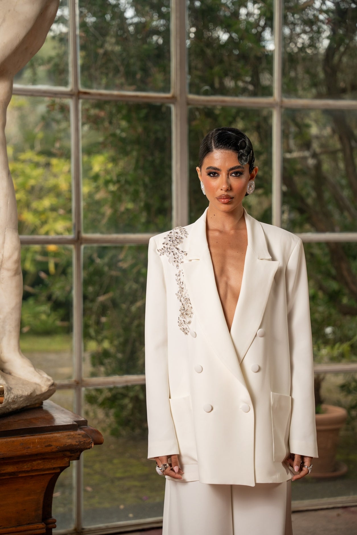 Blazer Partenope bianco