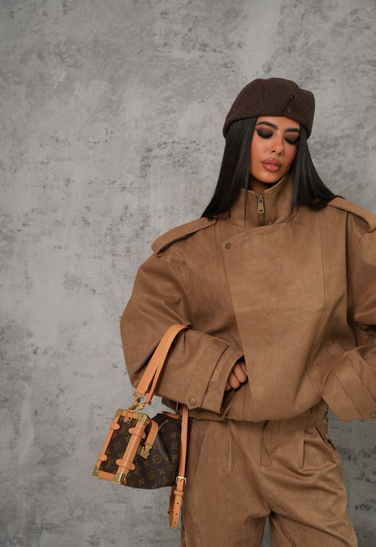 Bomber ecocamoscio Simon beige