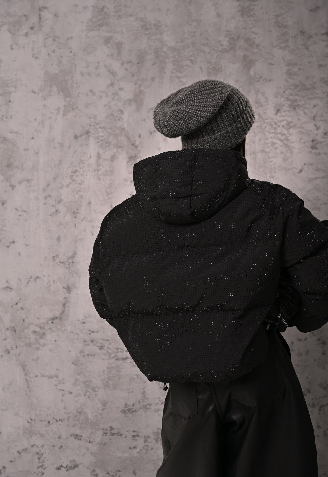 BOMBER STRASS SHINE NERO