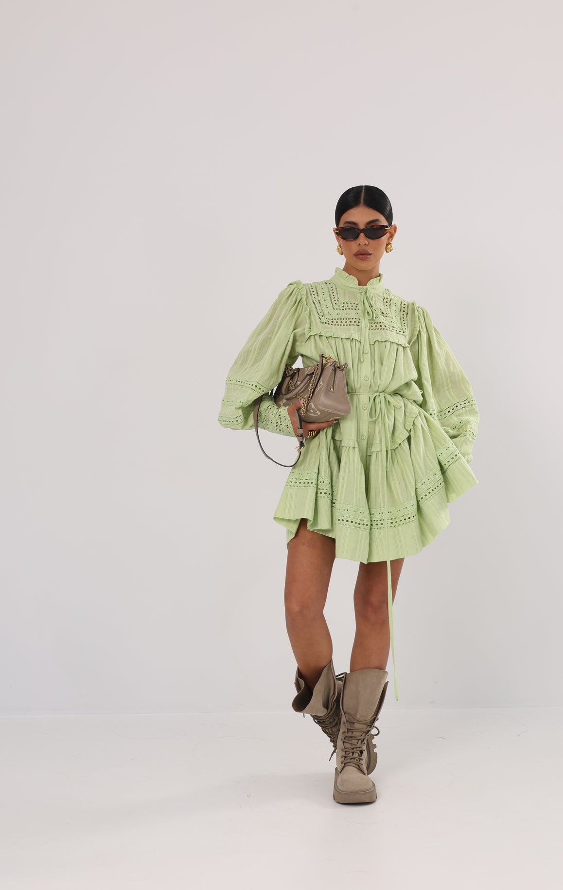Vestito Chiaro di luna verde