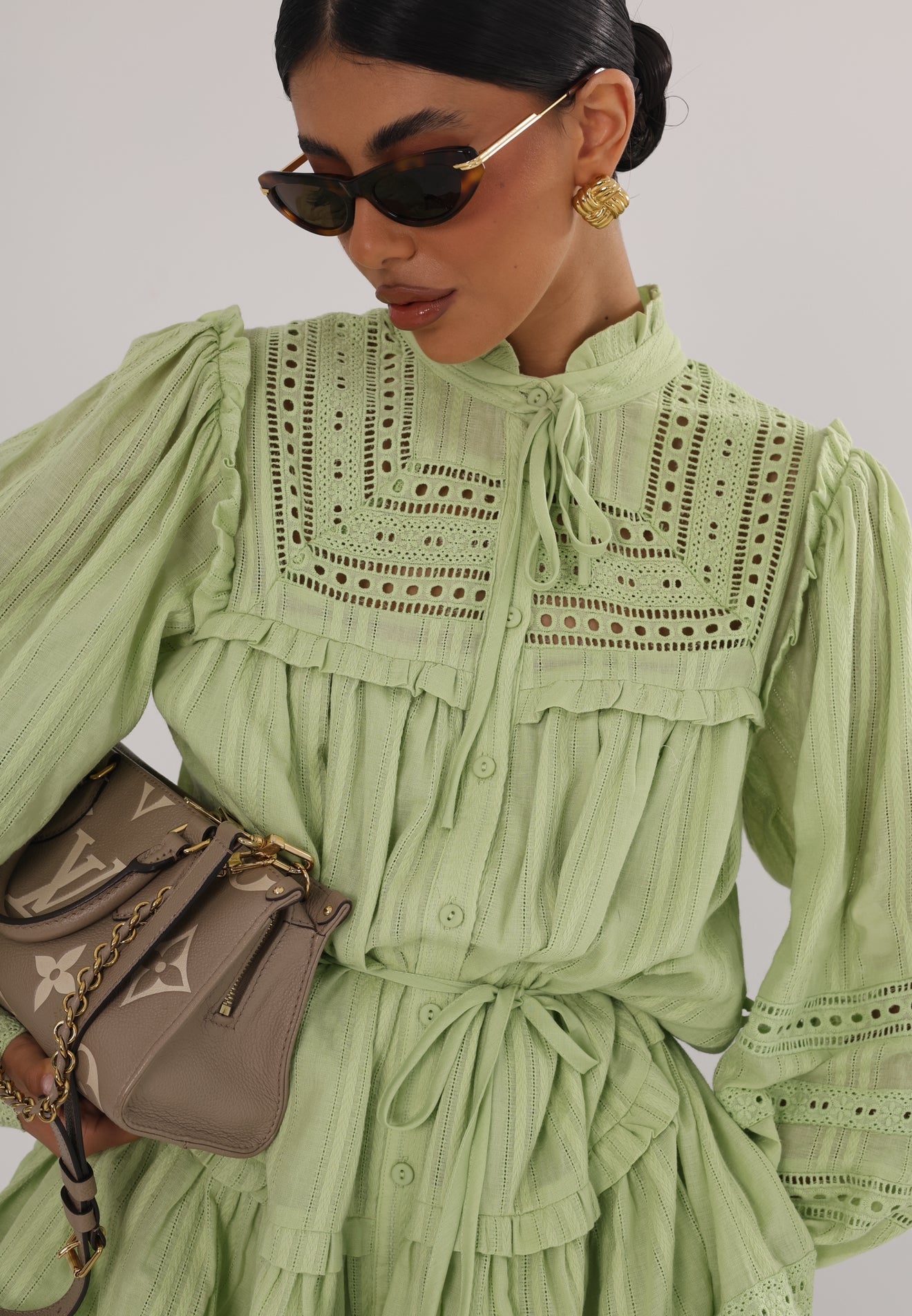 Vestito Chiaro di luna verde