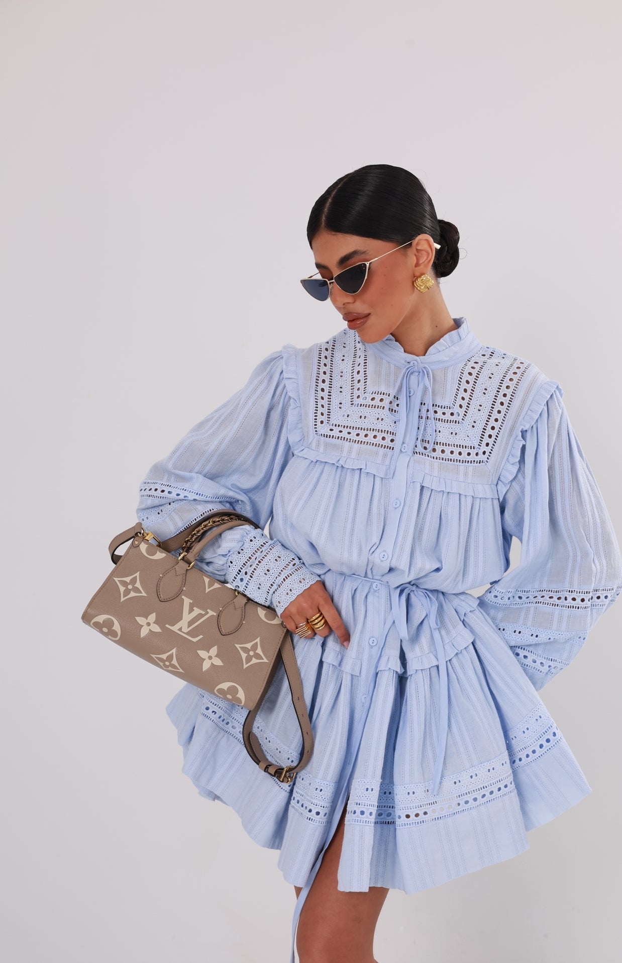 Vestito Chiaro di luna azzurro