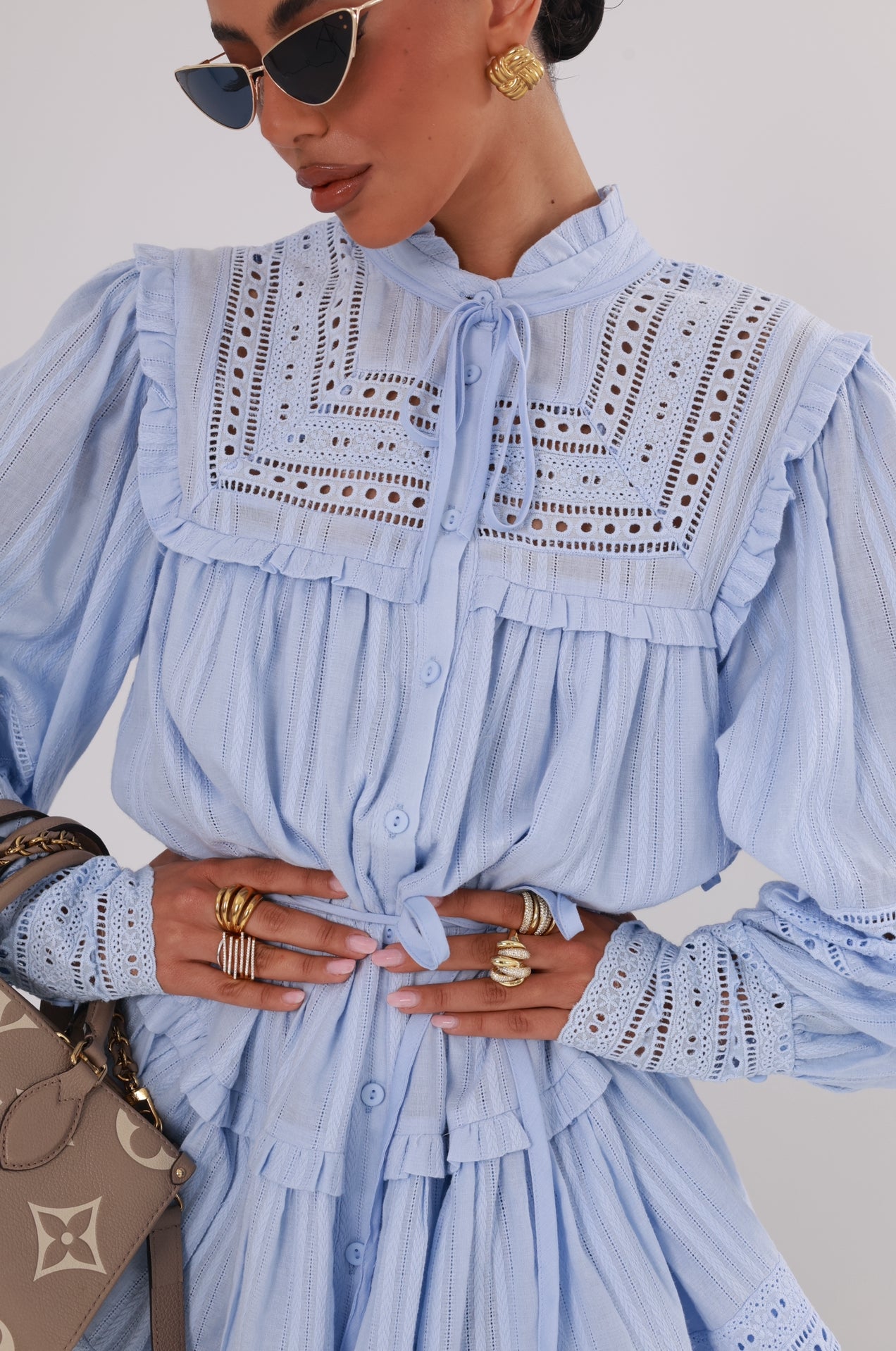 Vestito Chiaro di luna azzurro