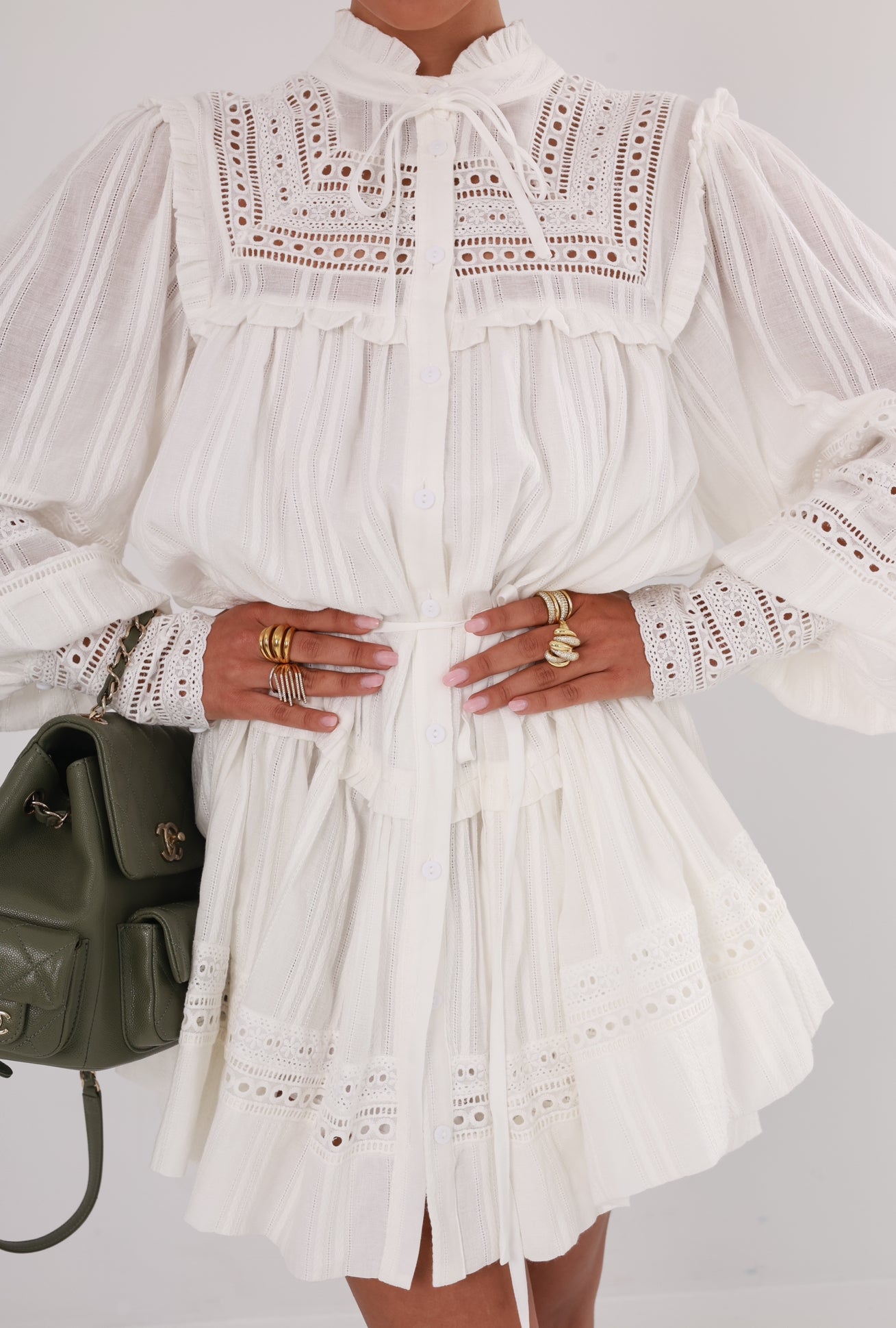 Vestito Chiaro di luna bianco