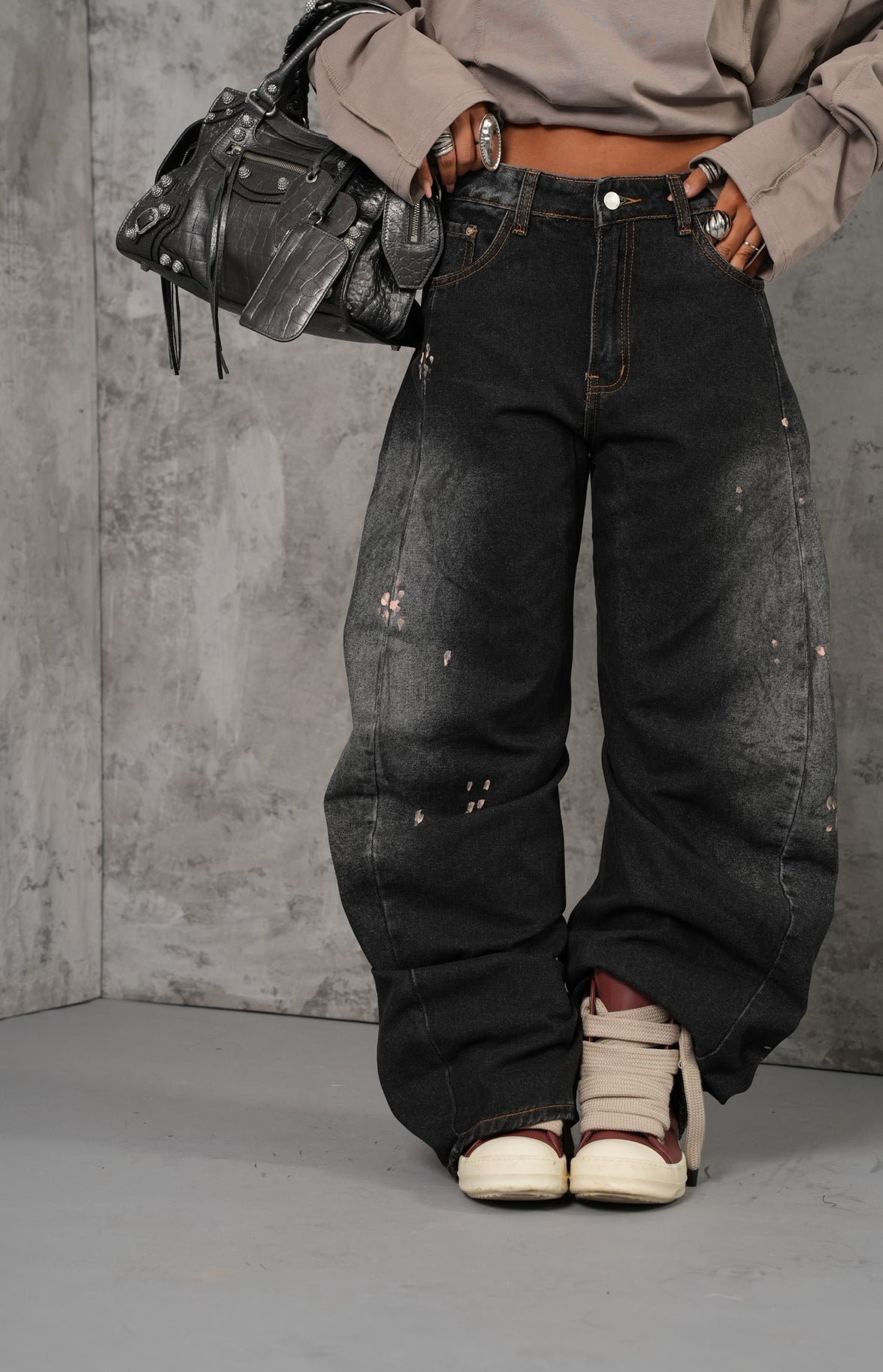Jeans pittura Mila denim scuro