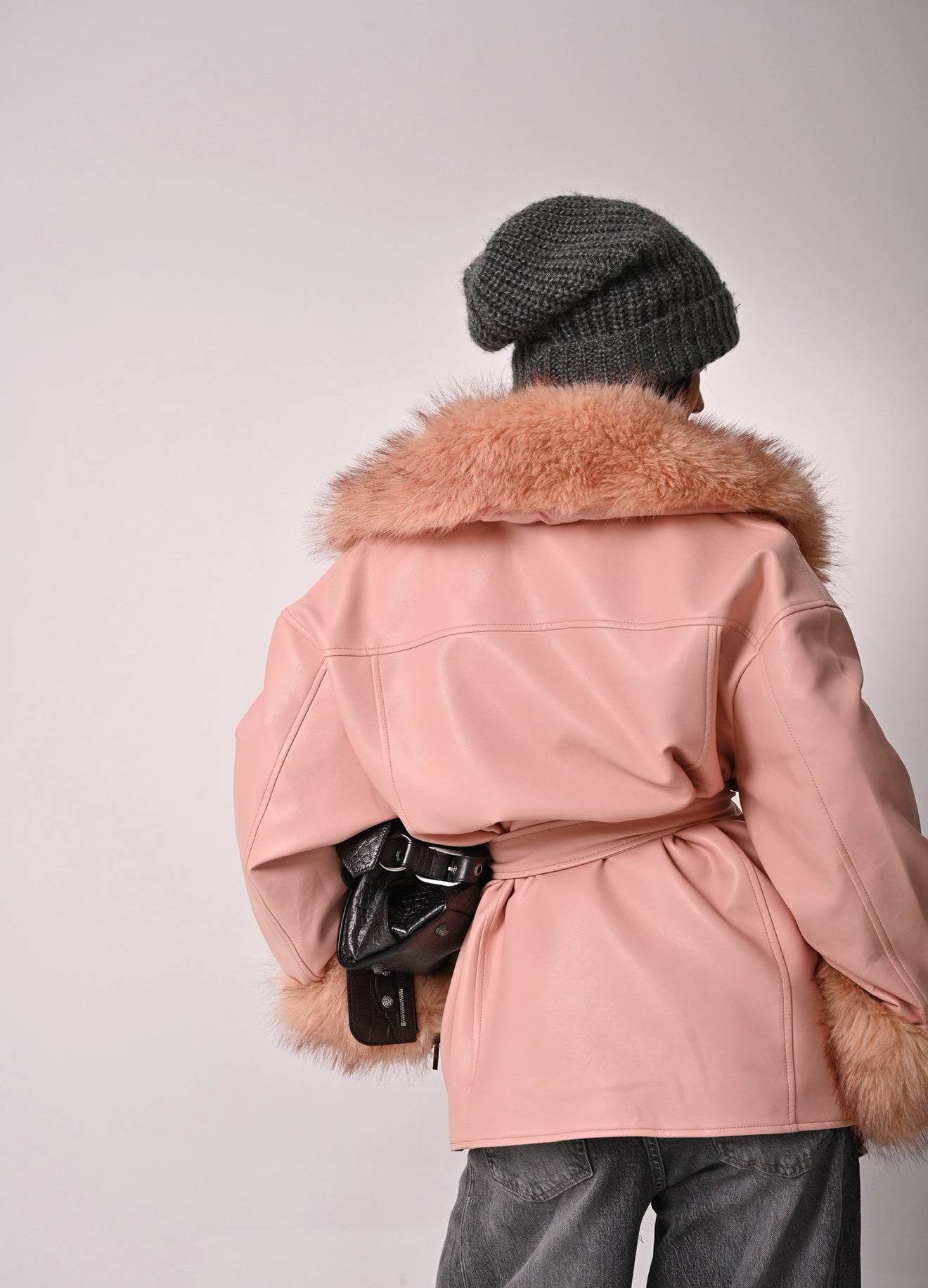 GIUBBINO ECOPELLE VICTORIA ROSA