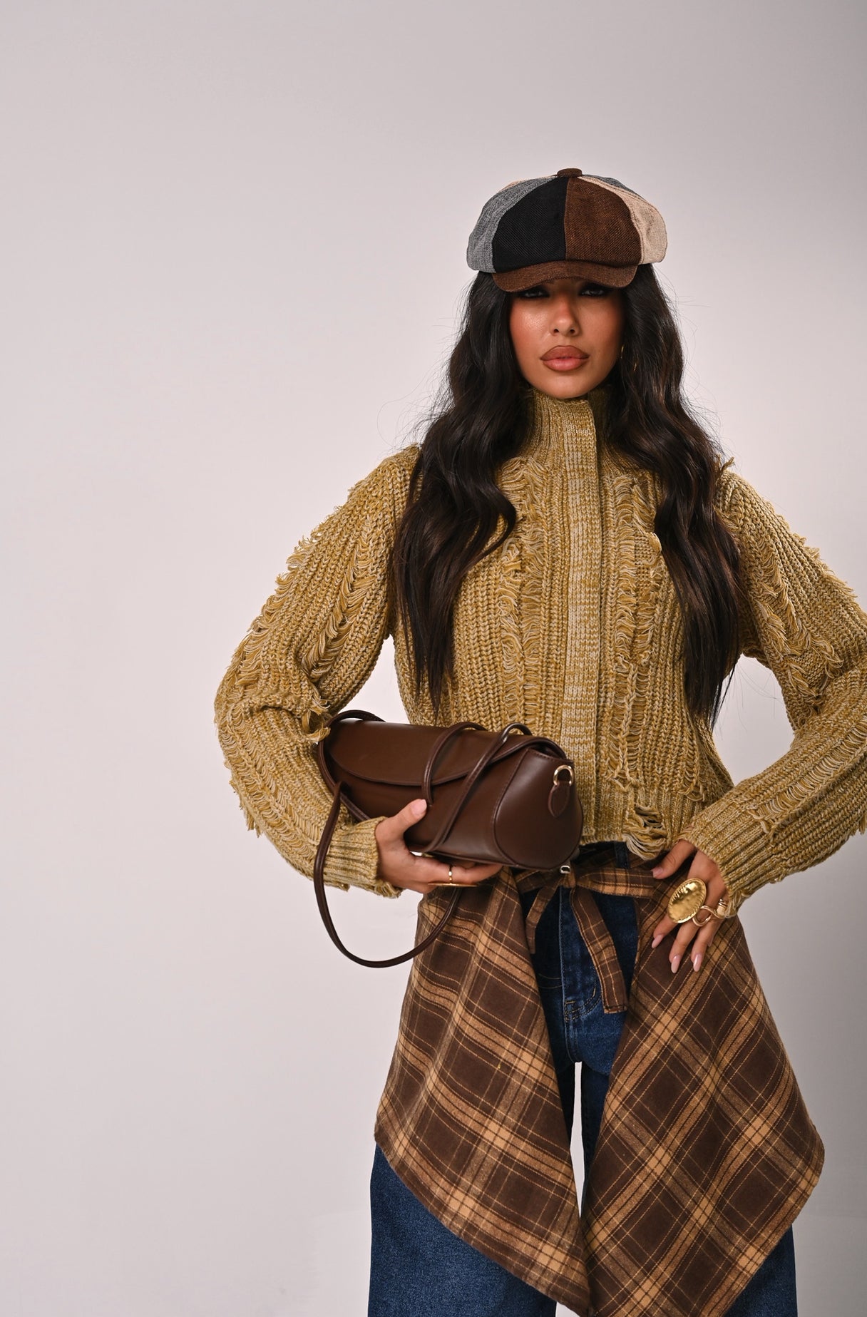 CARDIGAN SFRANGIATO NASHI OCRA