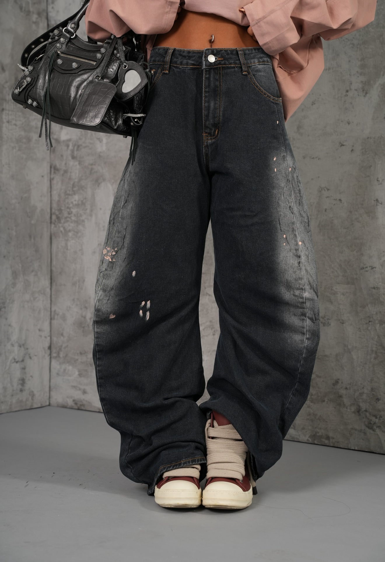 Jeans balloon Kala denim scuro
