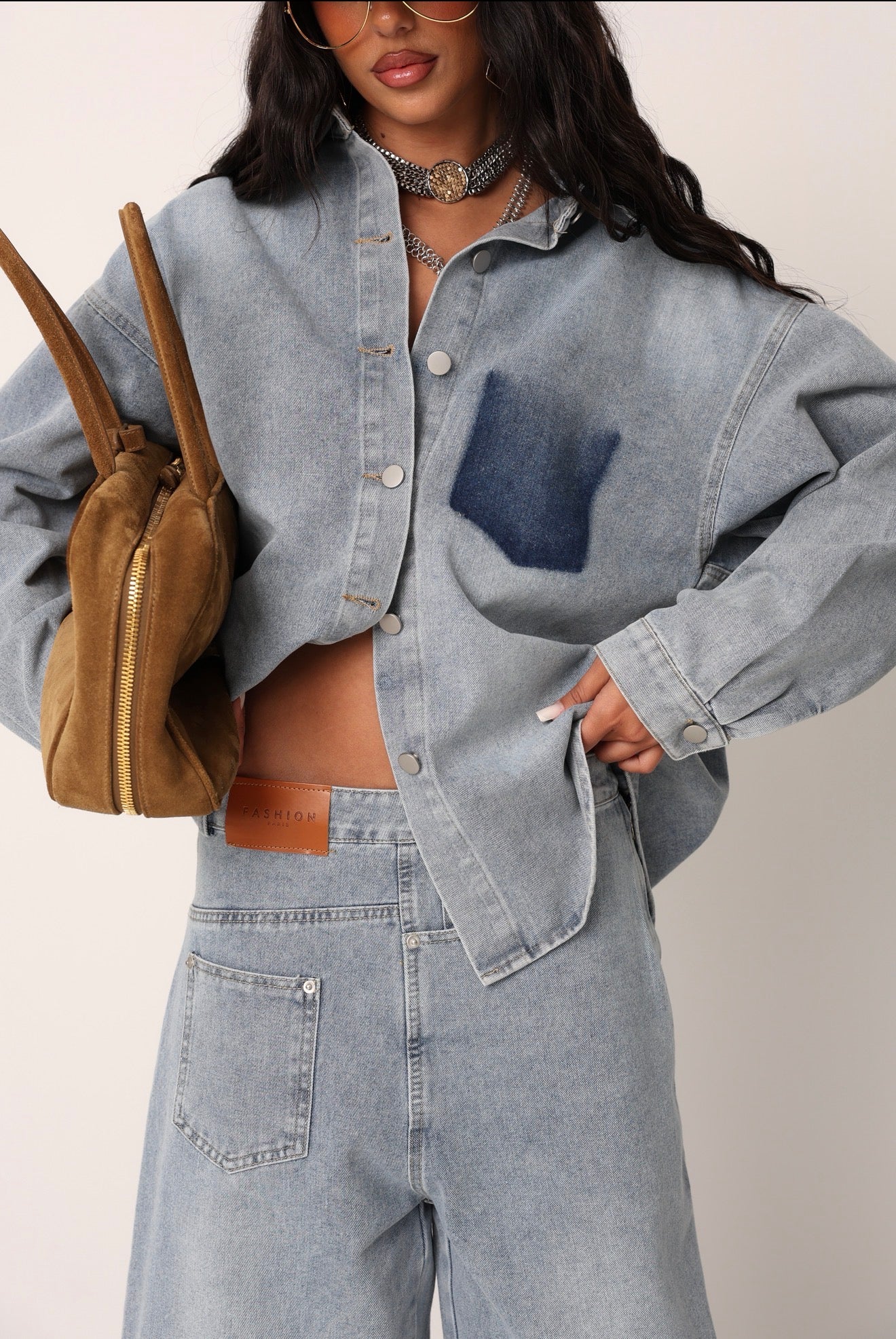 COORDINATO SAMMY DENIM CHIARO