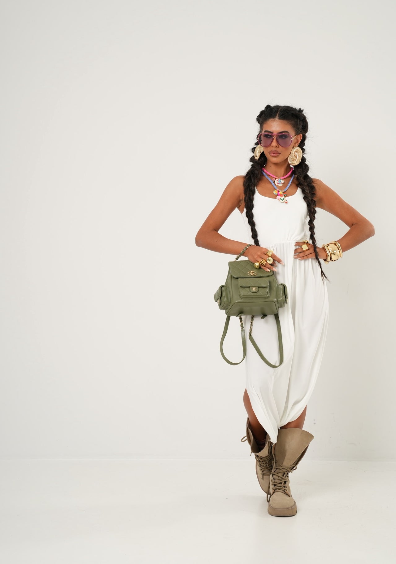 Vestito Edna bianco