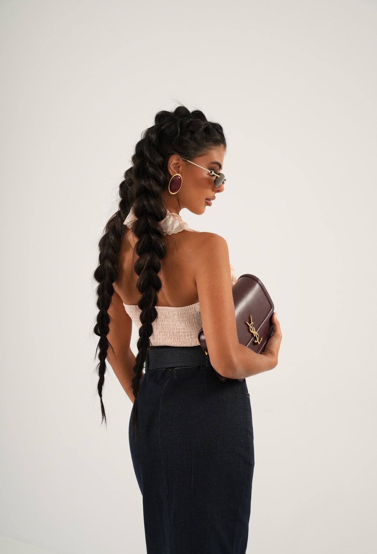 Top rouches Lionela cipria