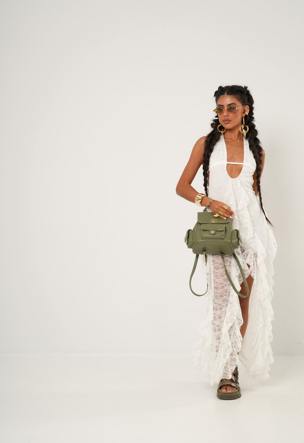 Vestito pizzo Copacabana bianco