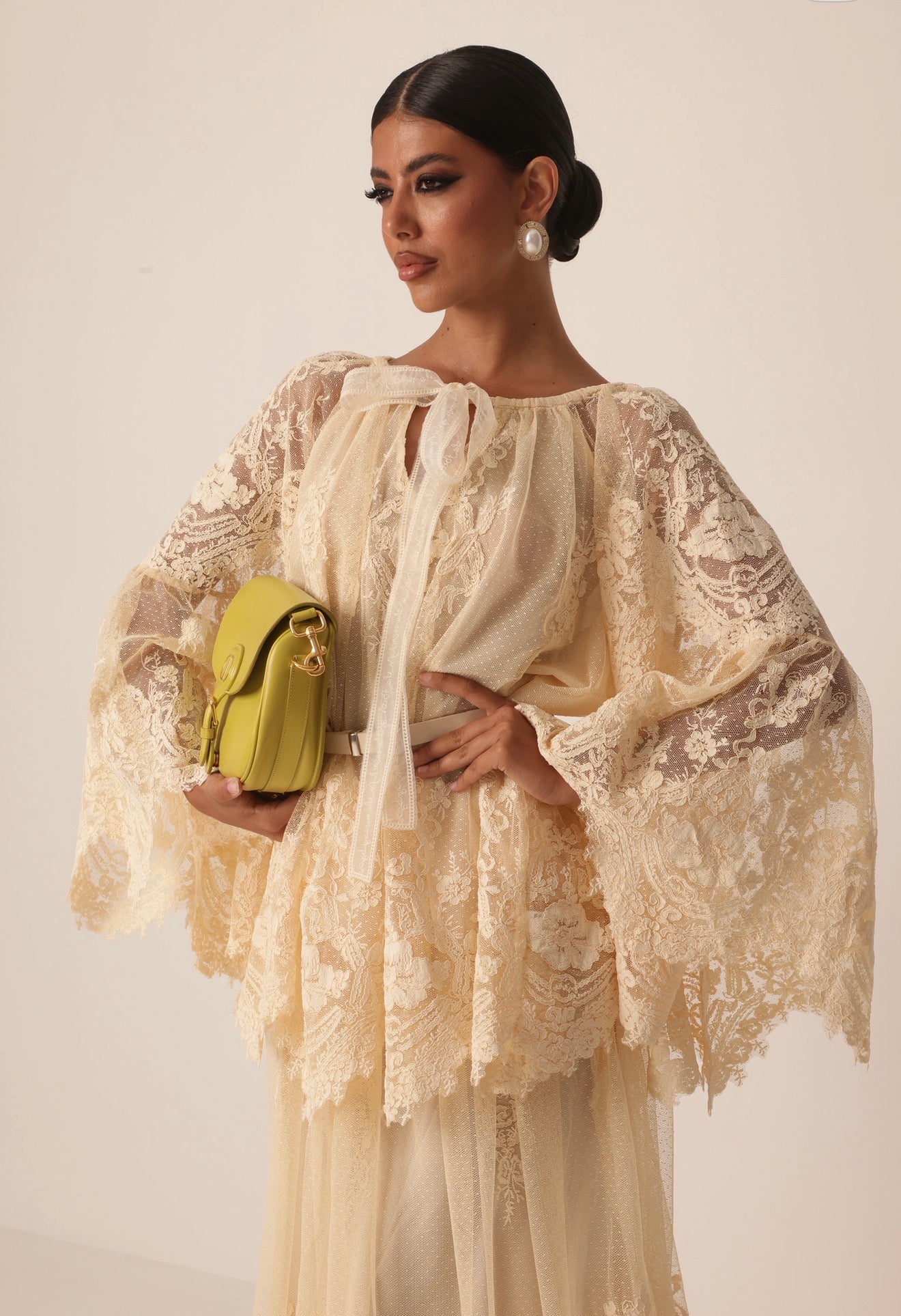 COORDINATO PIZZO KESIA VANIGLIA