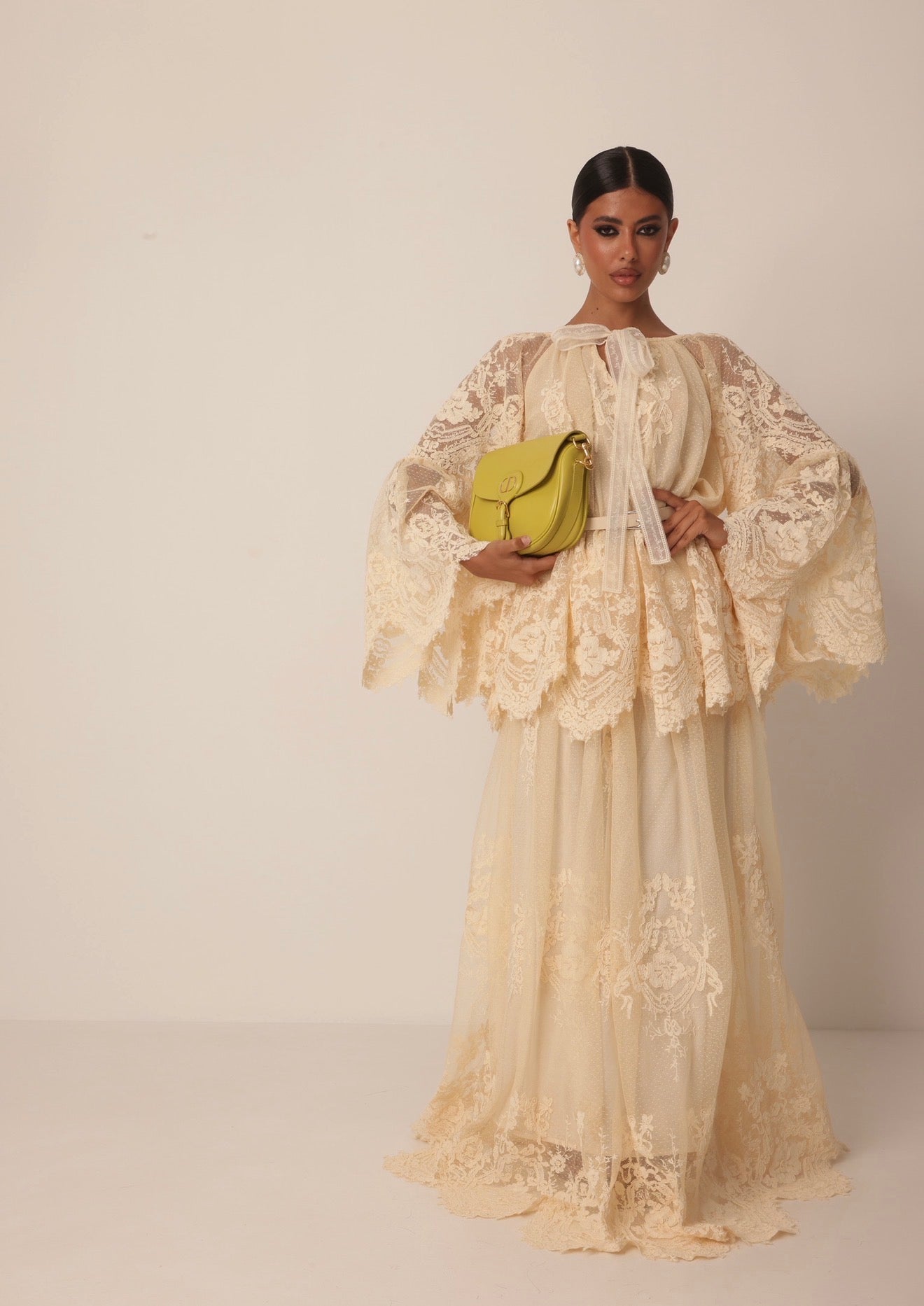 COORDINATO PIZZO KESIA VANIGLIA