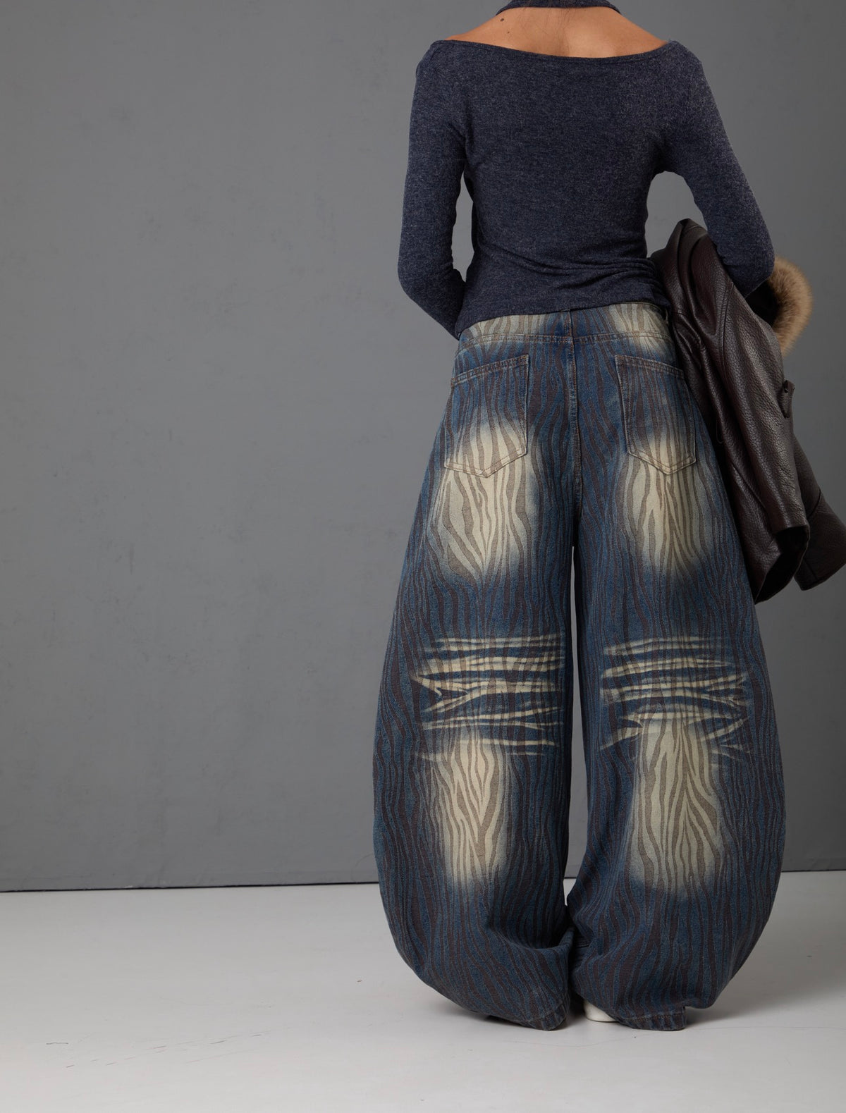 JEANS BALLOON KRISTIN ANIMALIER