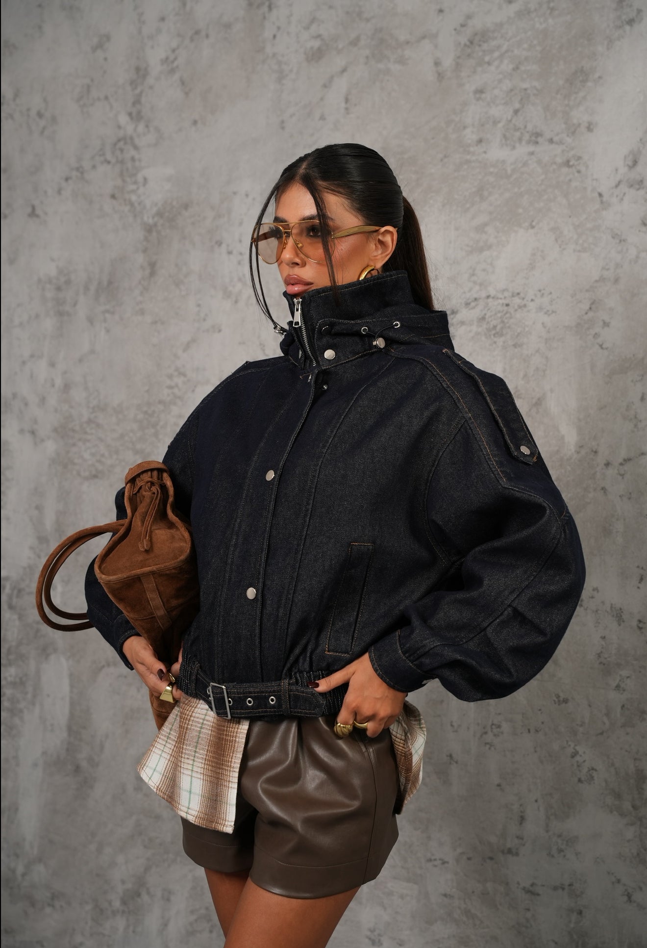 Giubbino Carmy denim scuro