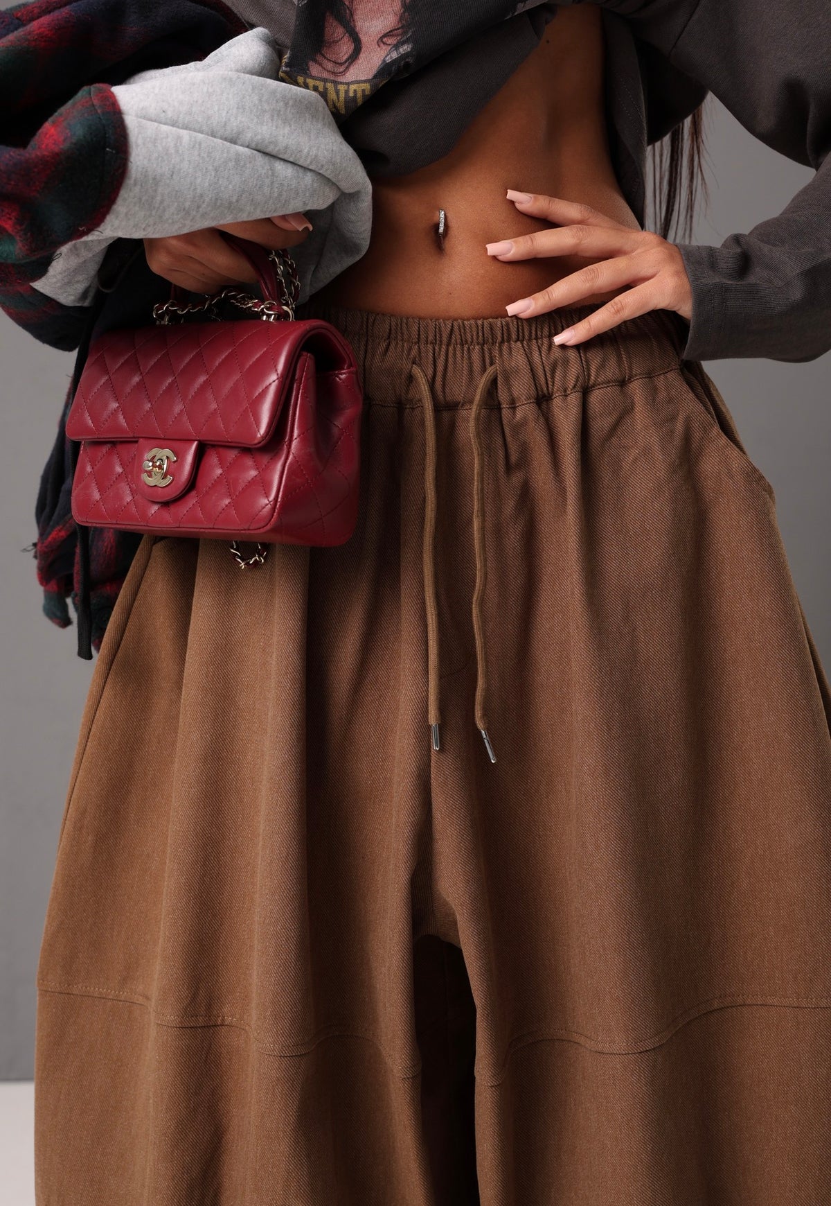 PANTALONI VALERIE TAUPE