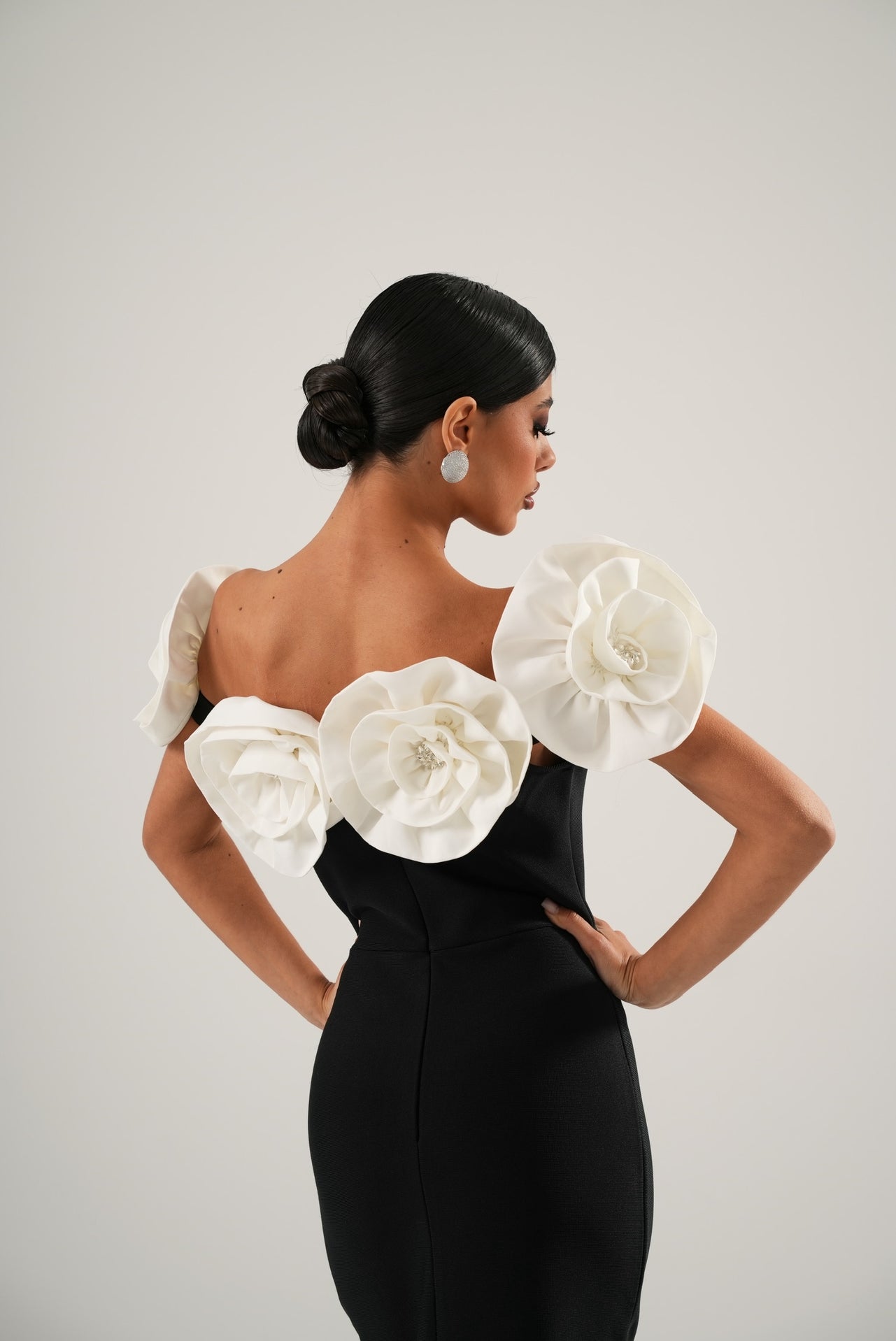 Vestito bandage Hanima nero/bianco