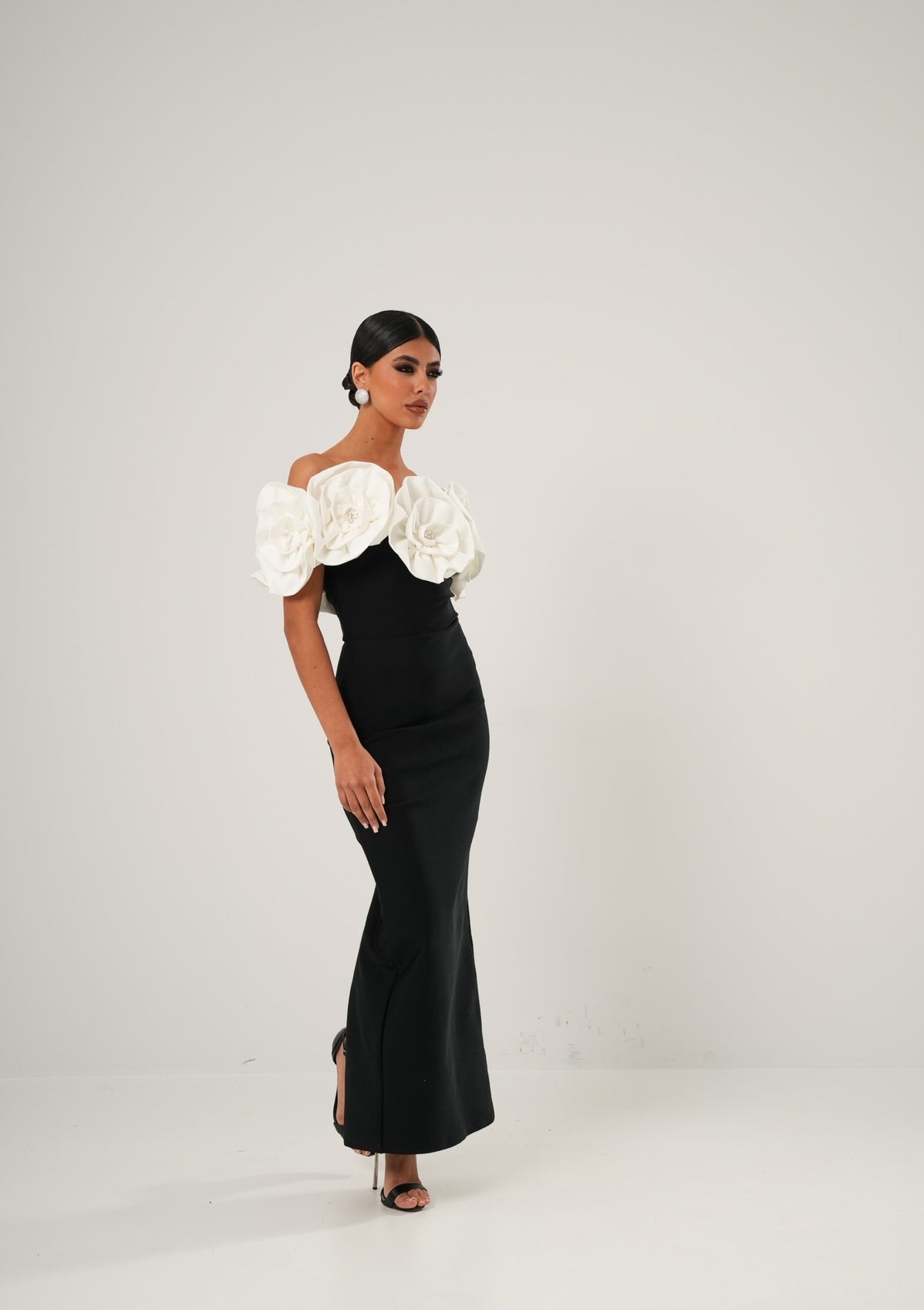 Vestito bandage Hanima nero/bianco