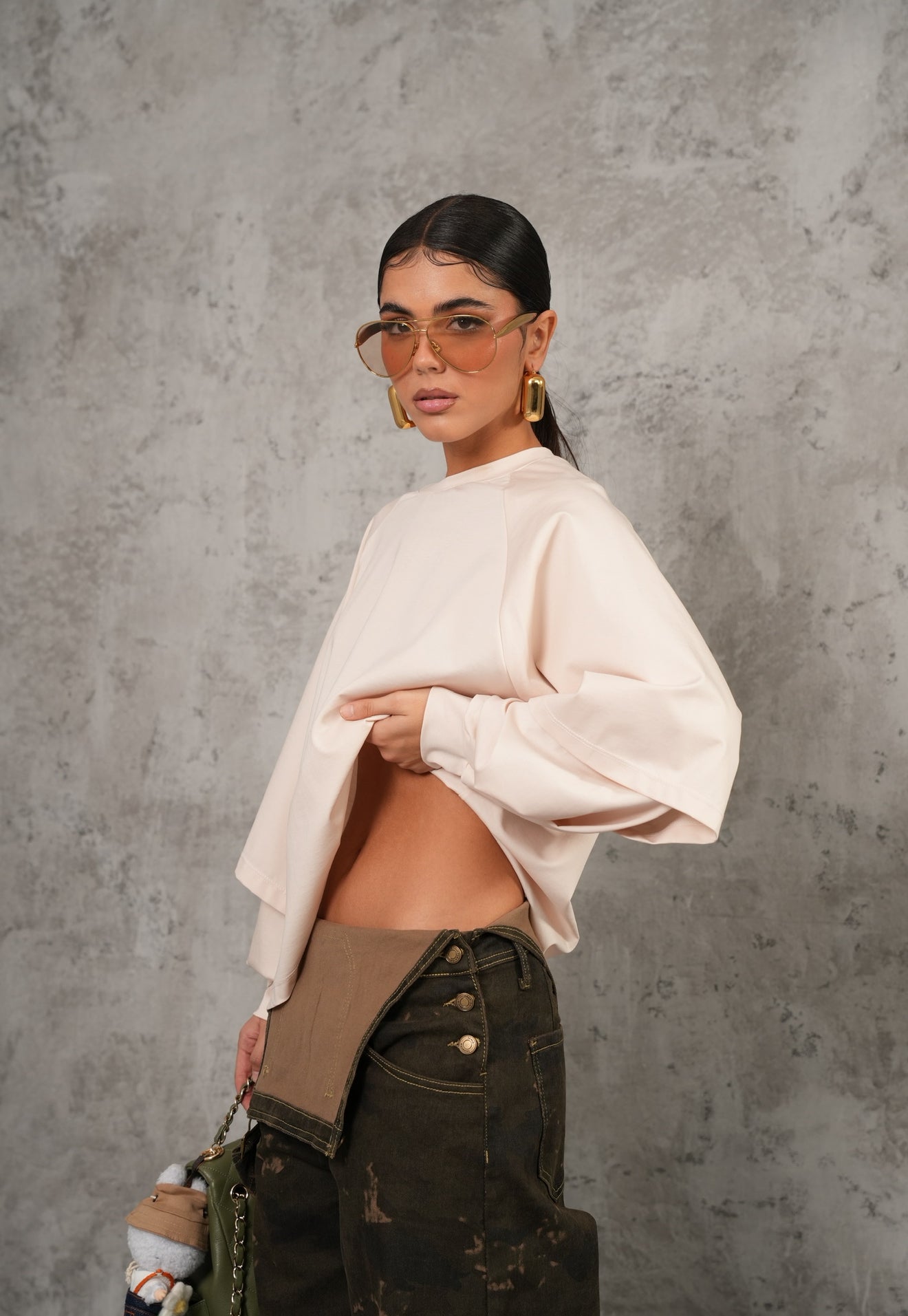 T-shirt Soraya crema By Lumina
