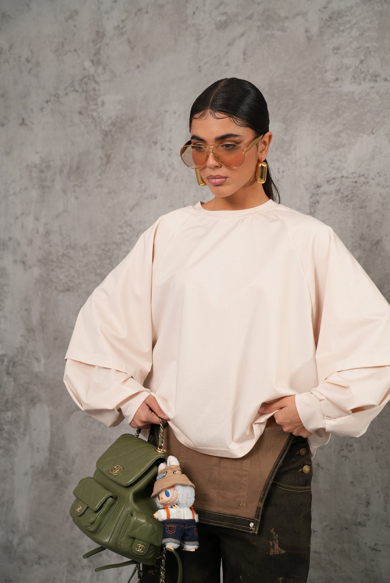 T-shirt Soraya crema By Lumina