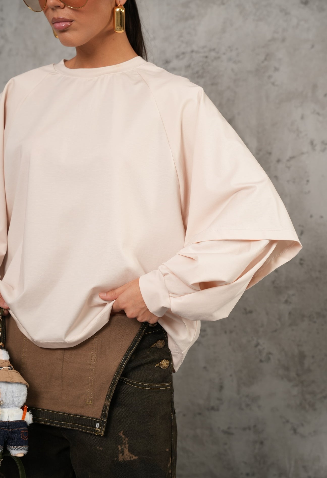 T-shirt Soraya crema By Lumina