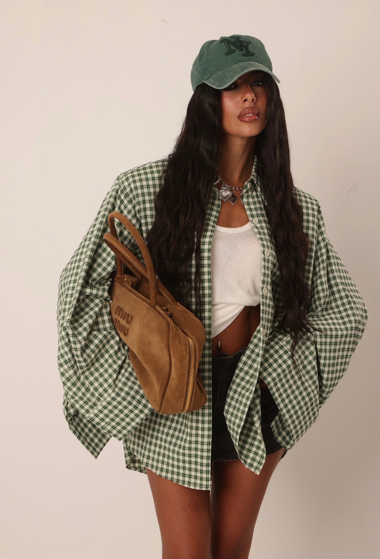 CAMICIA QUADRETTI KENDRA VERDE