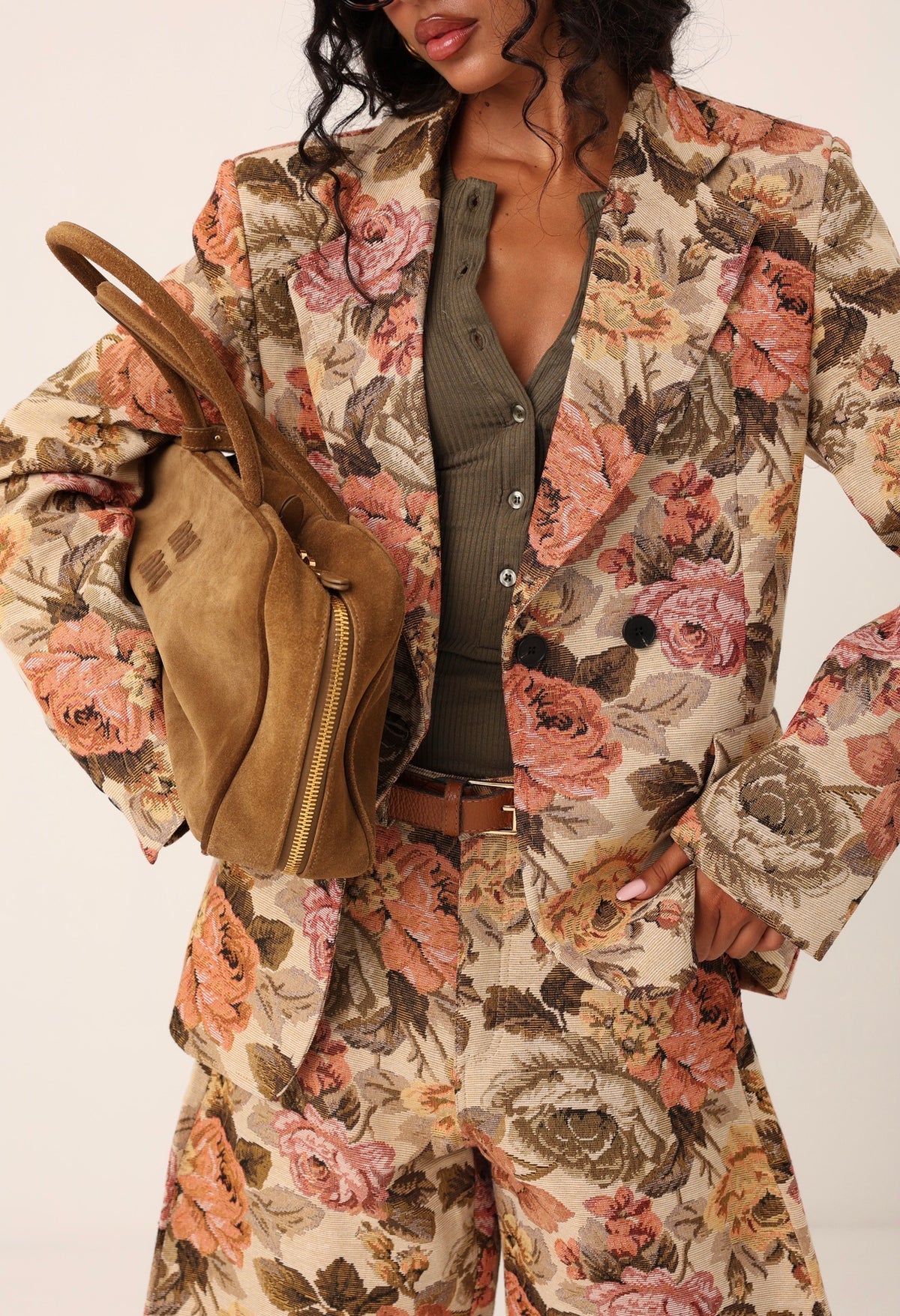 BLAZER FIORATO OYA BEIGE BY LUMINA