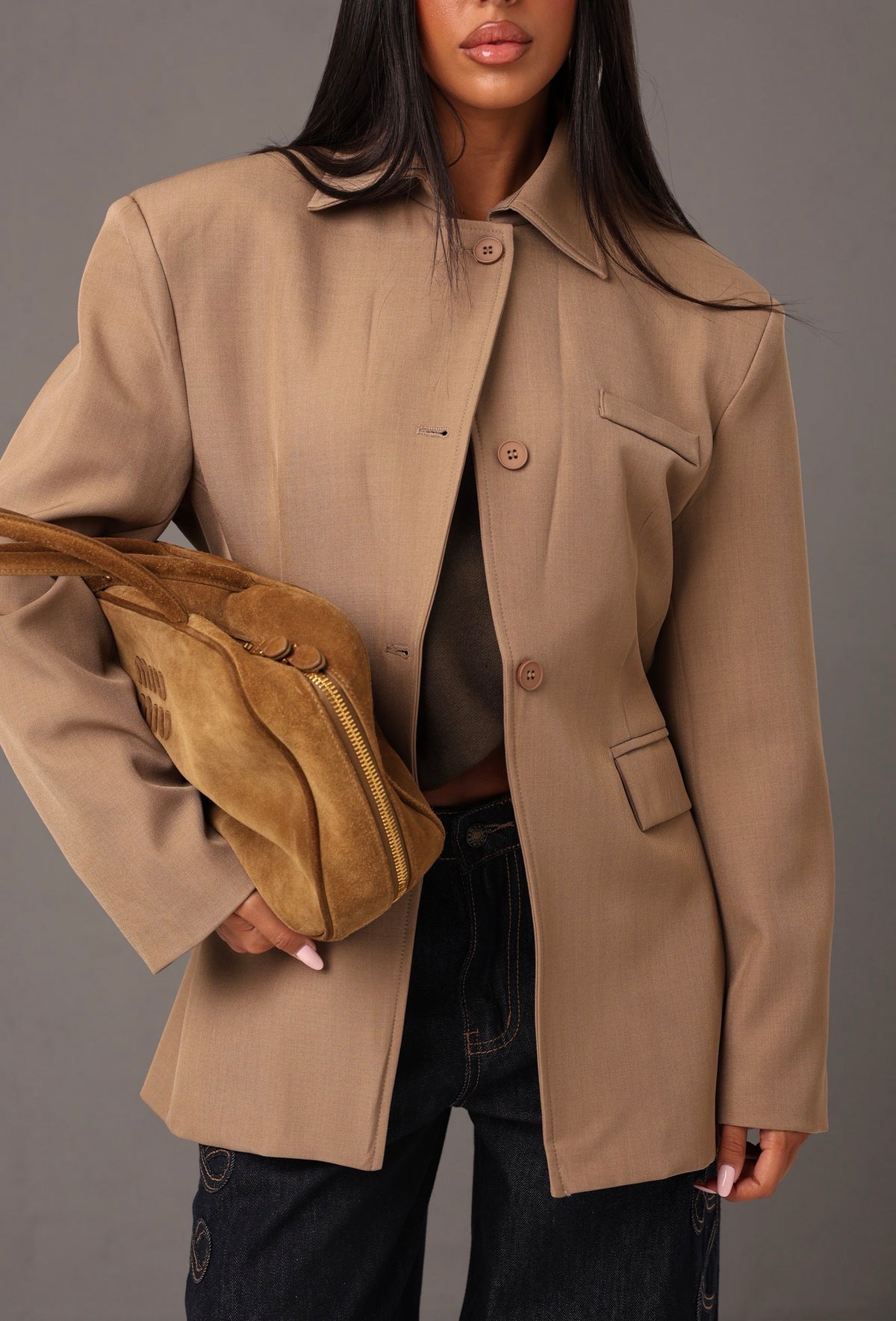 BLAZER COLLETTO GABRIELA TAUPE