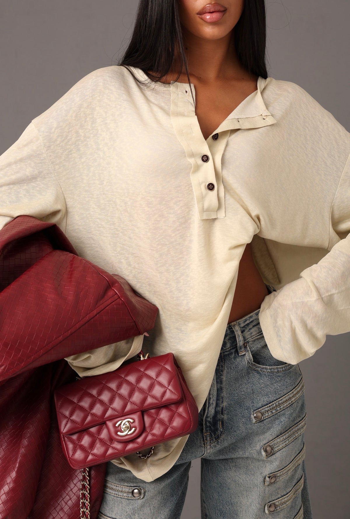 MAGLIETTINA BOTTONCINI MERY BEIGE