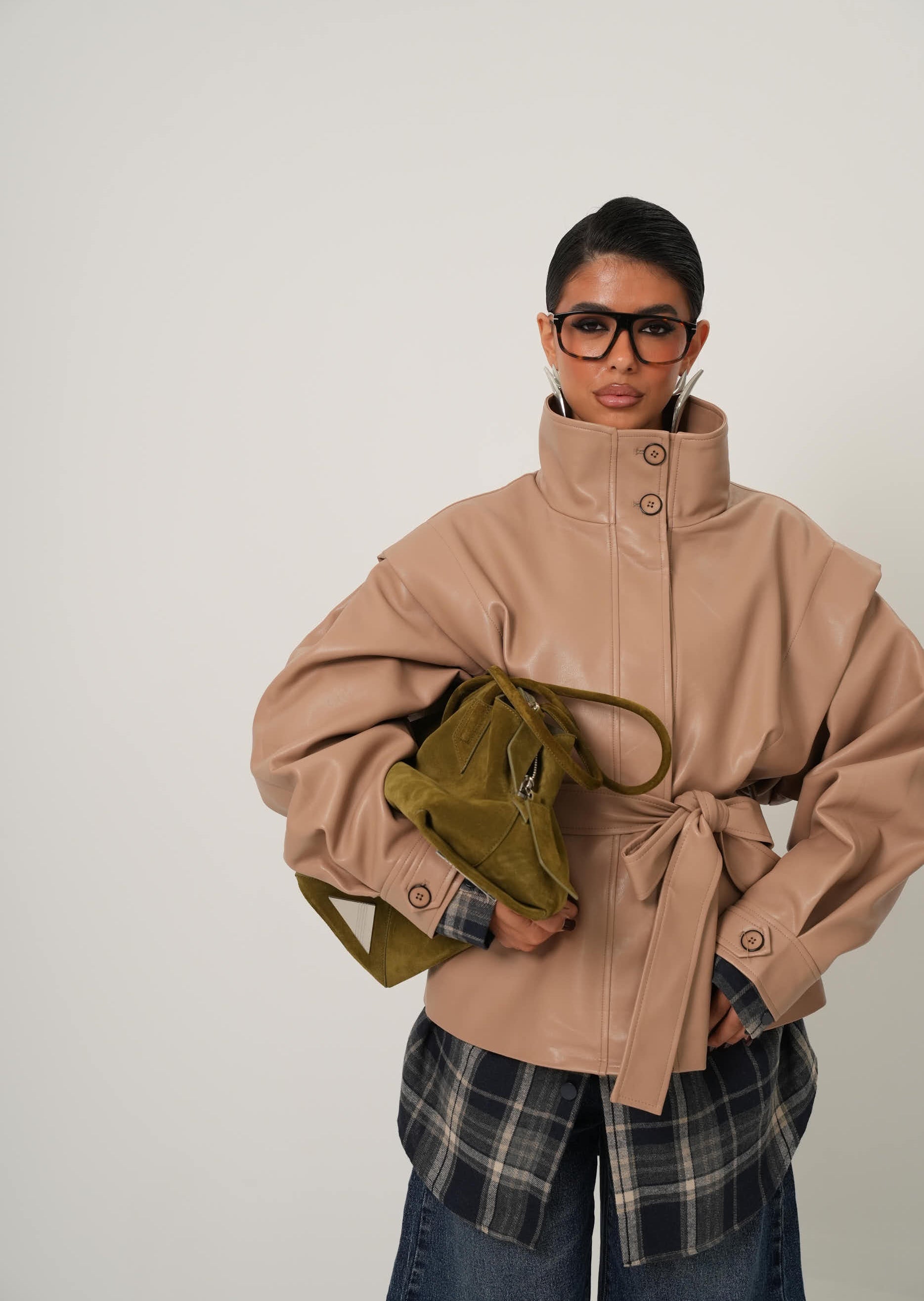 GIACCA ECOPELLE FABYAN BEIGE