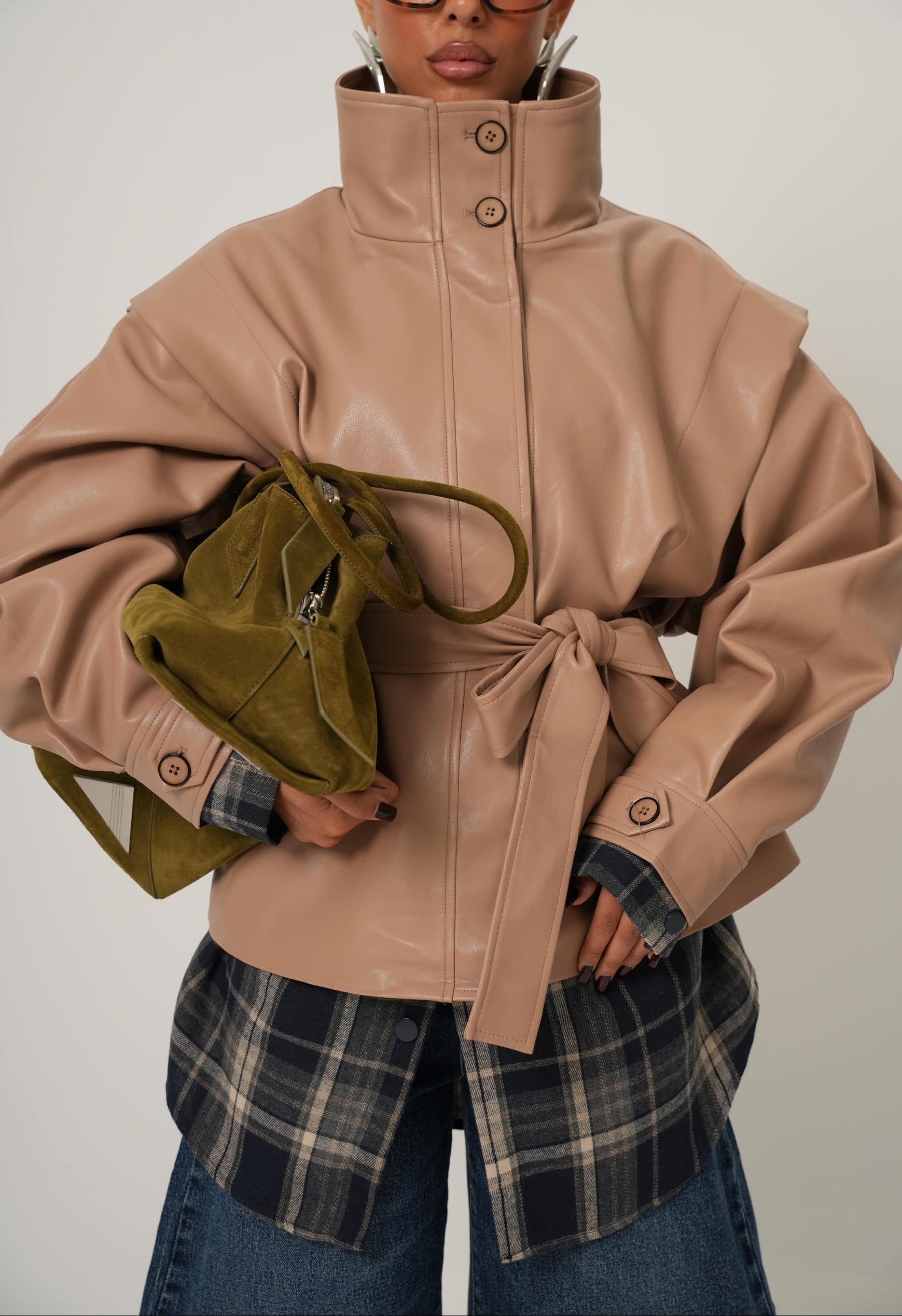 GIACCA ECOPELLE FABYAN BEIGE