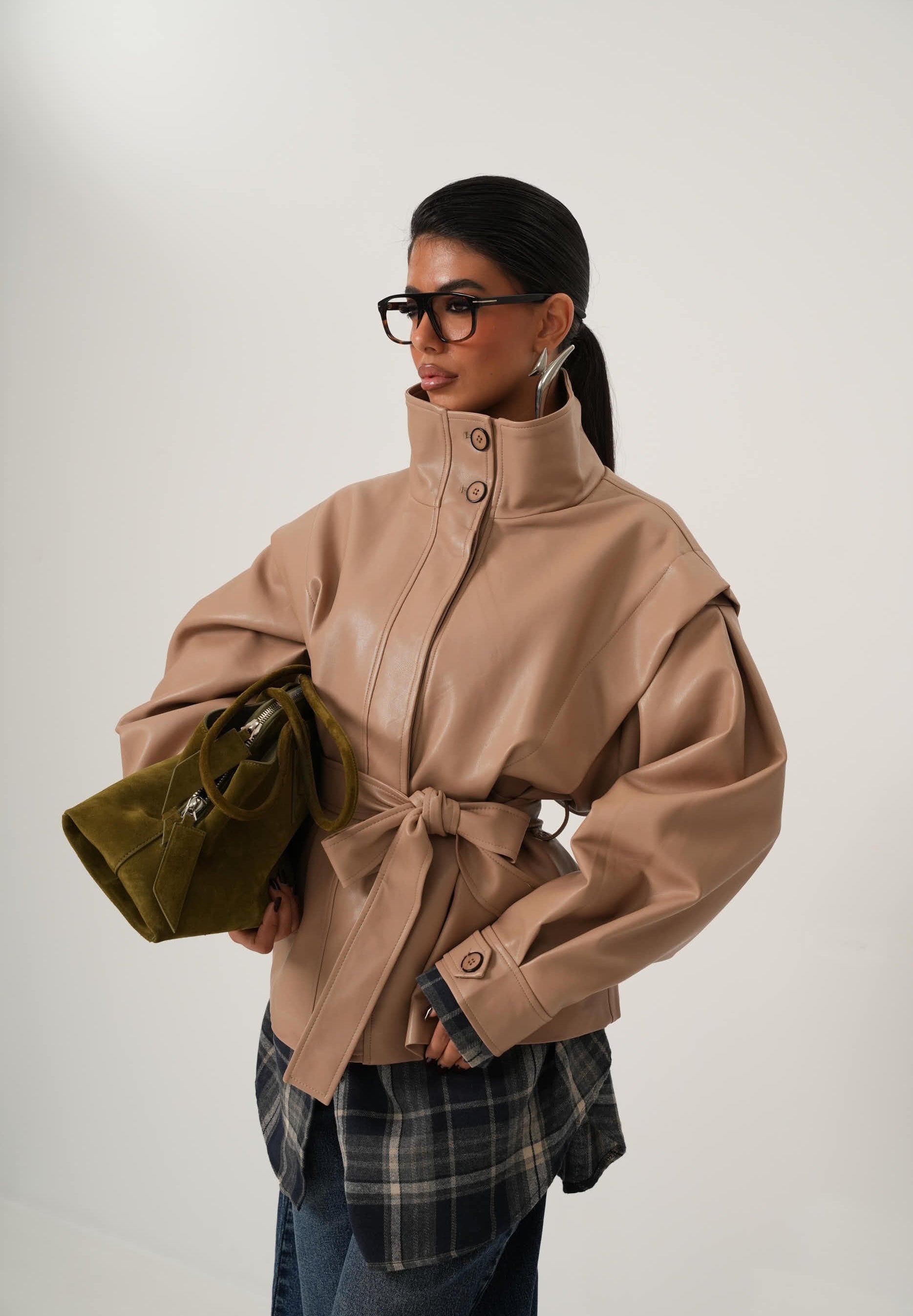 GIACCA ECOPELLE FABYAN BEIGE