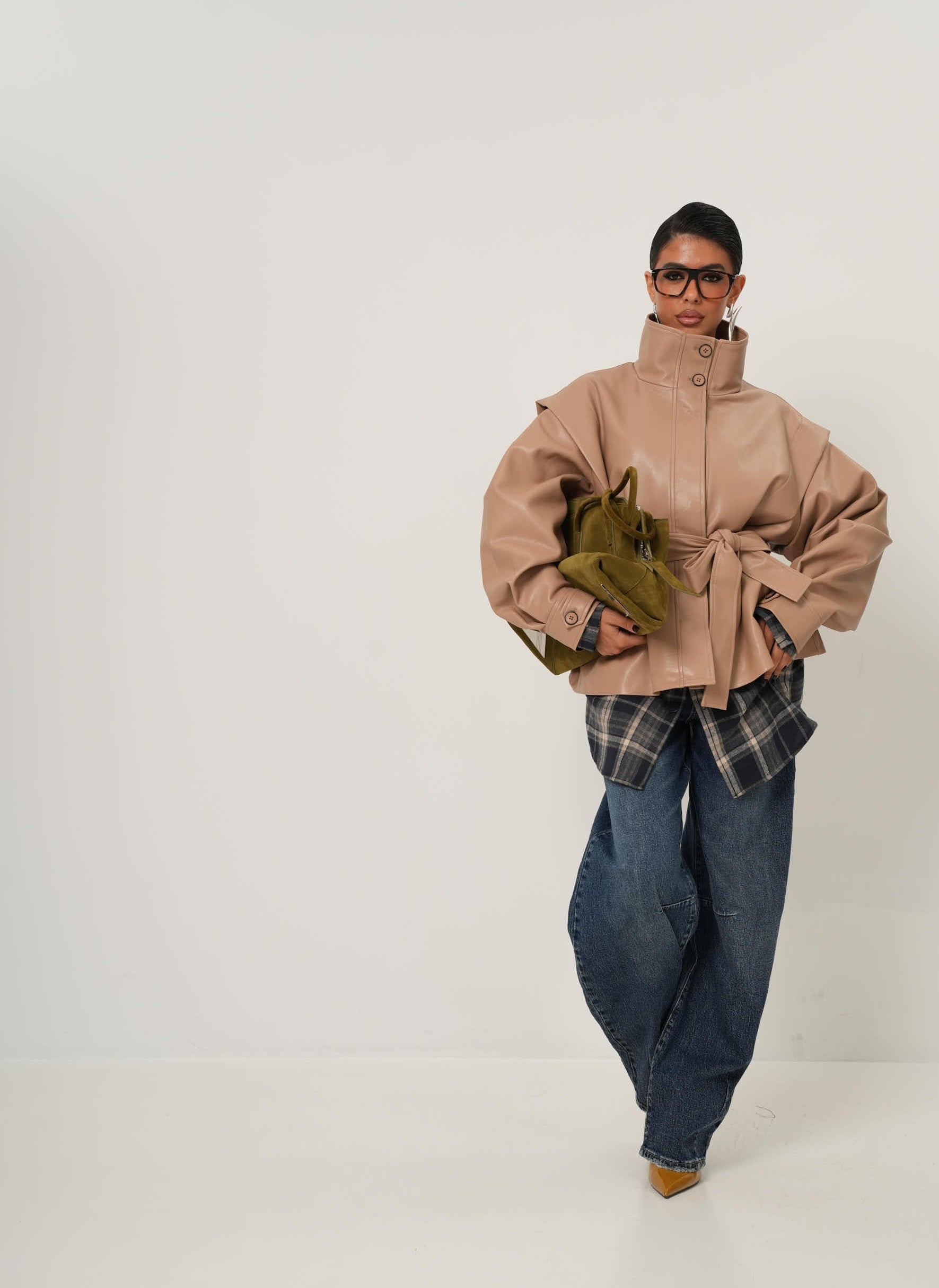 GIACCA ECOPELLE FABYAN BEIGE