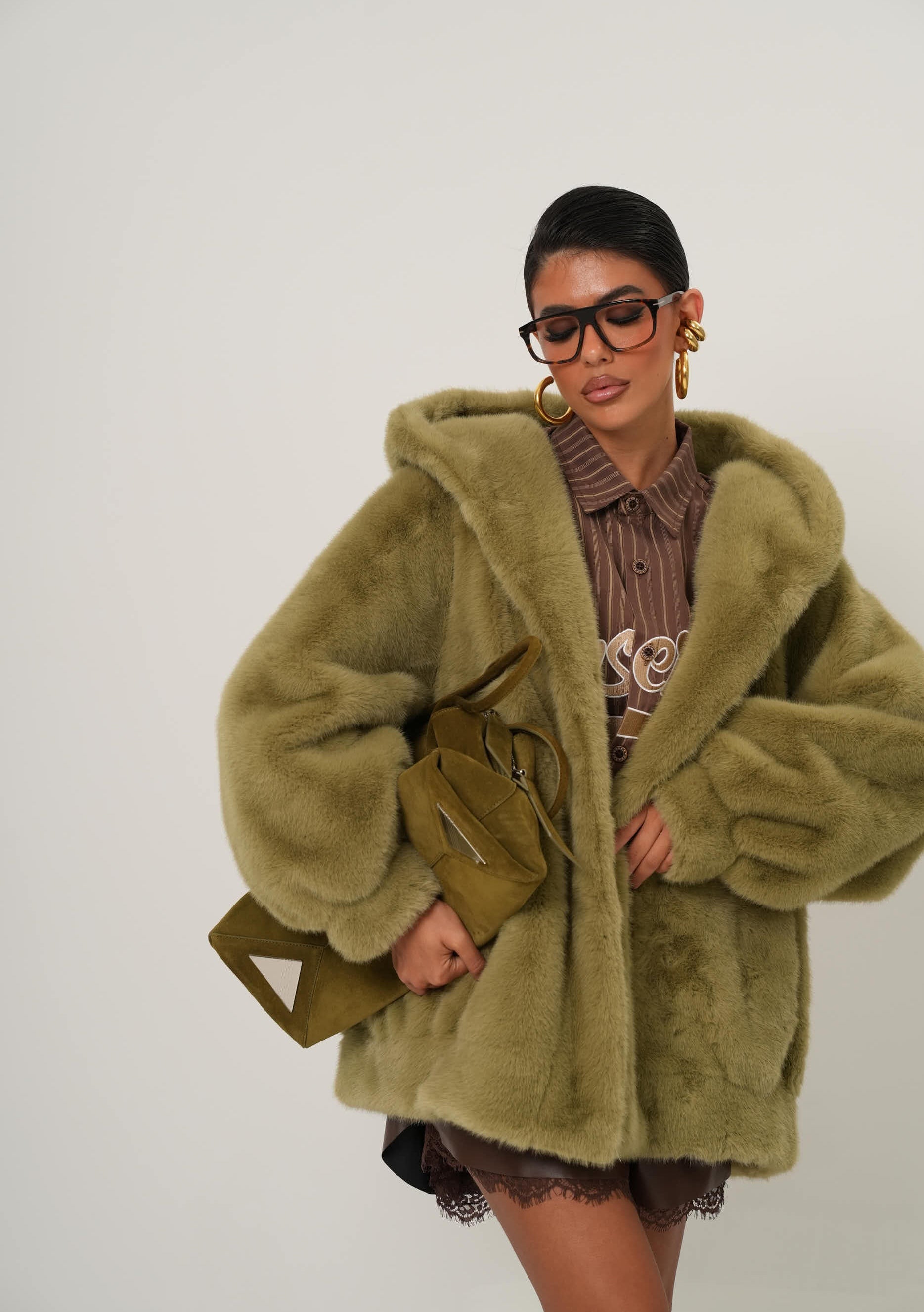 ECO-PELLICCIA NICOLE VERDE