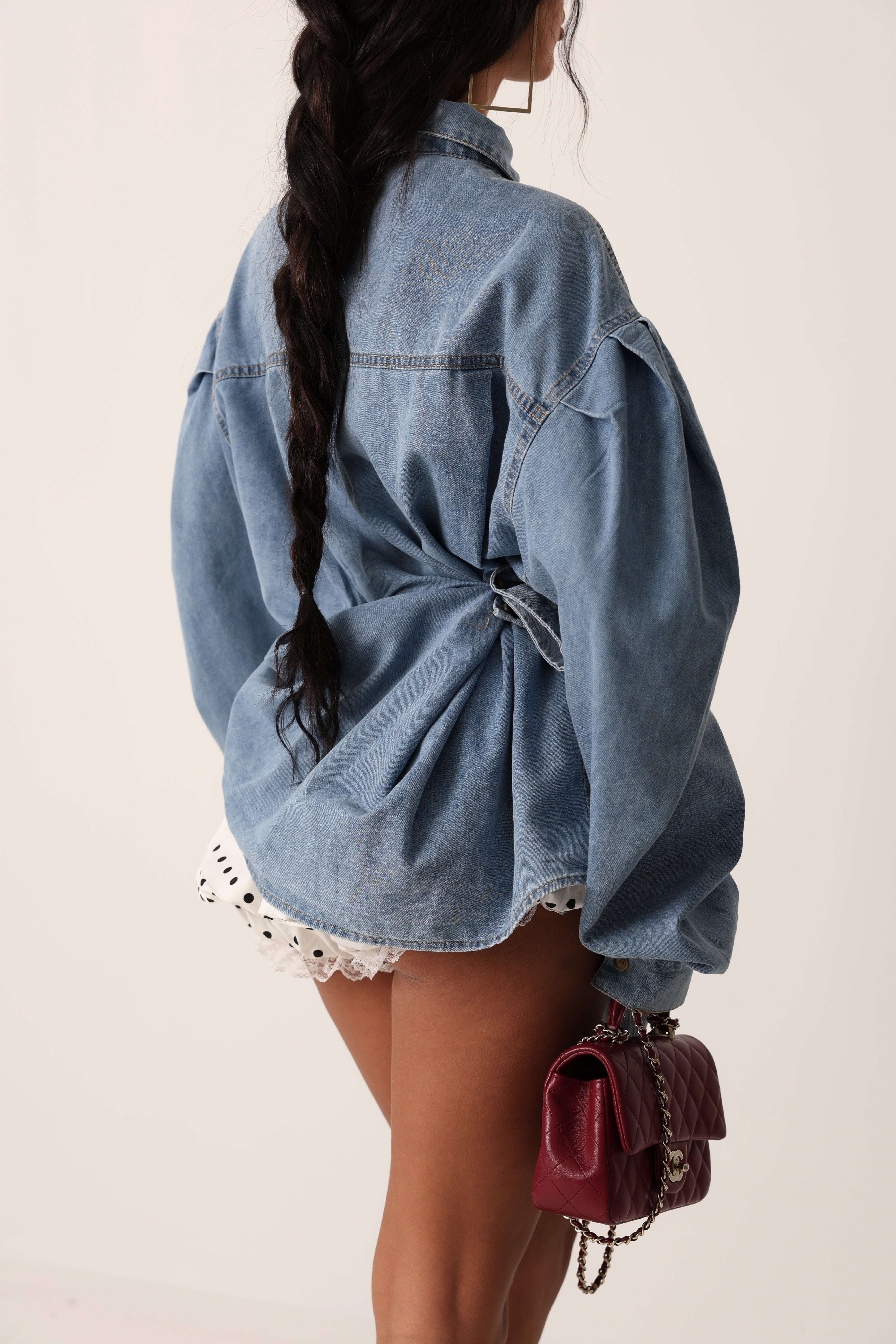 CAMICIA MANICHE SBUFFO HARLEM DENIM