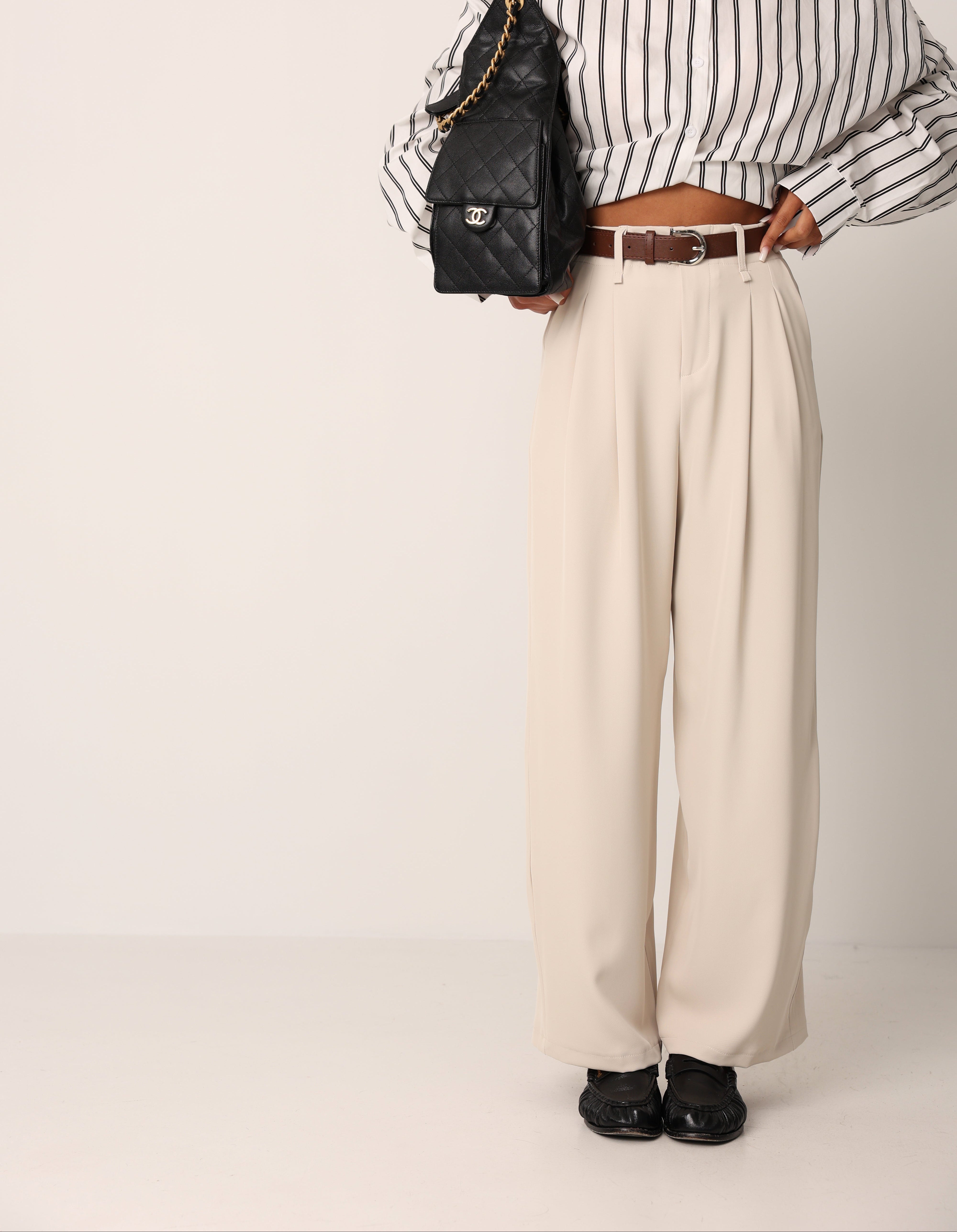 PANTALONI PALAZZO NERISSA BEIGE