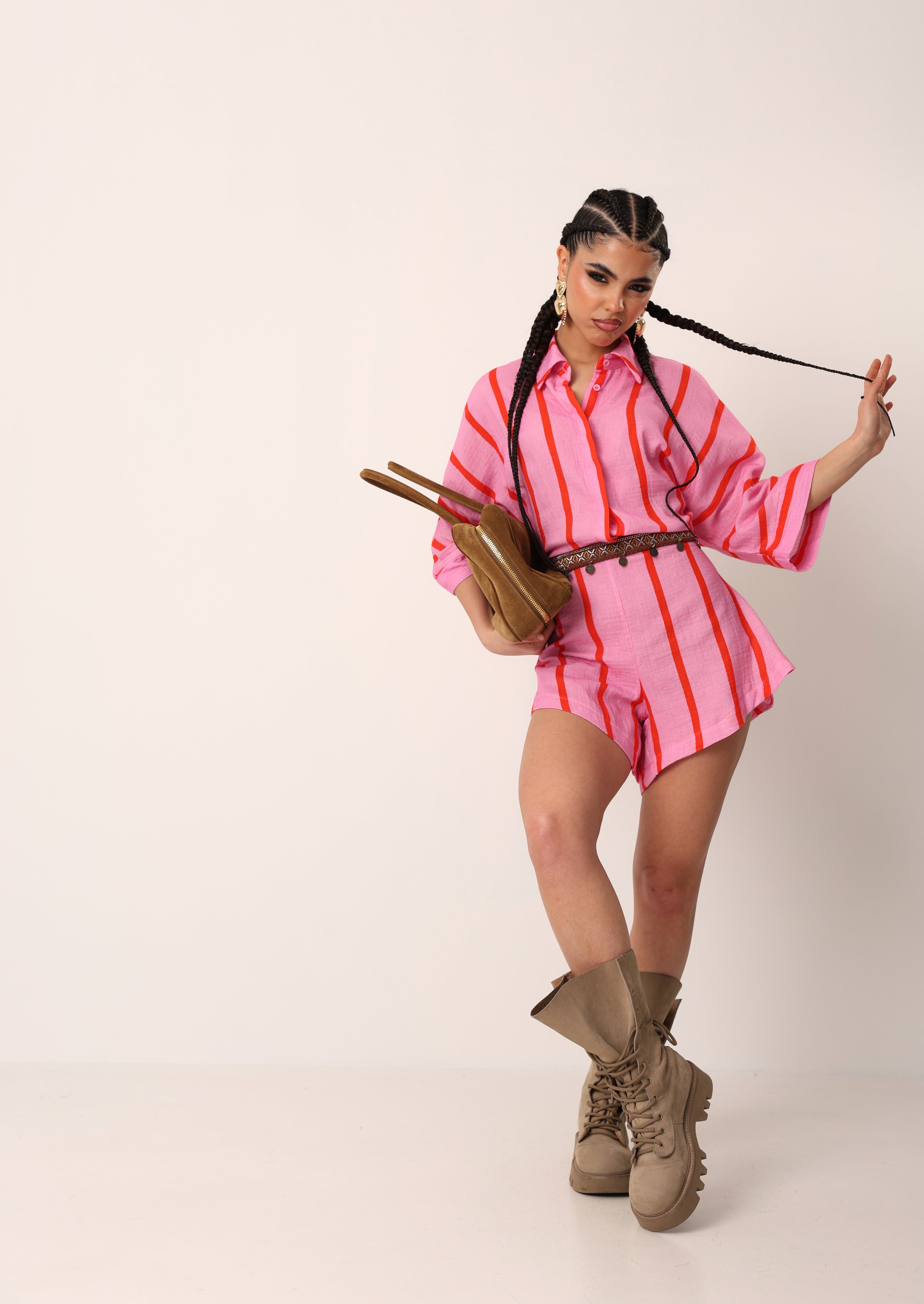 TUTINA RIGHE MERSIA ROSA/ROSSA