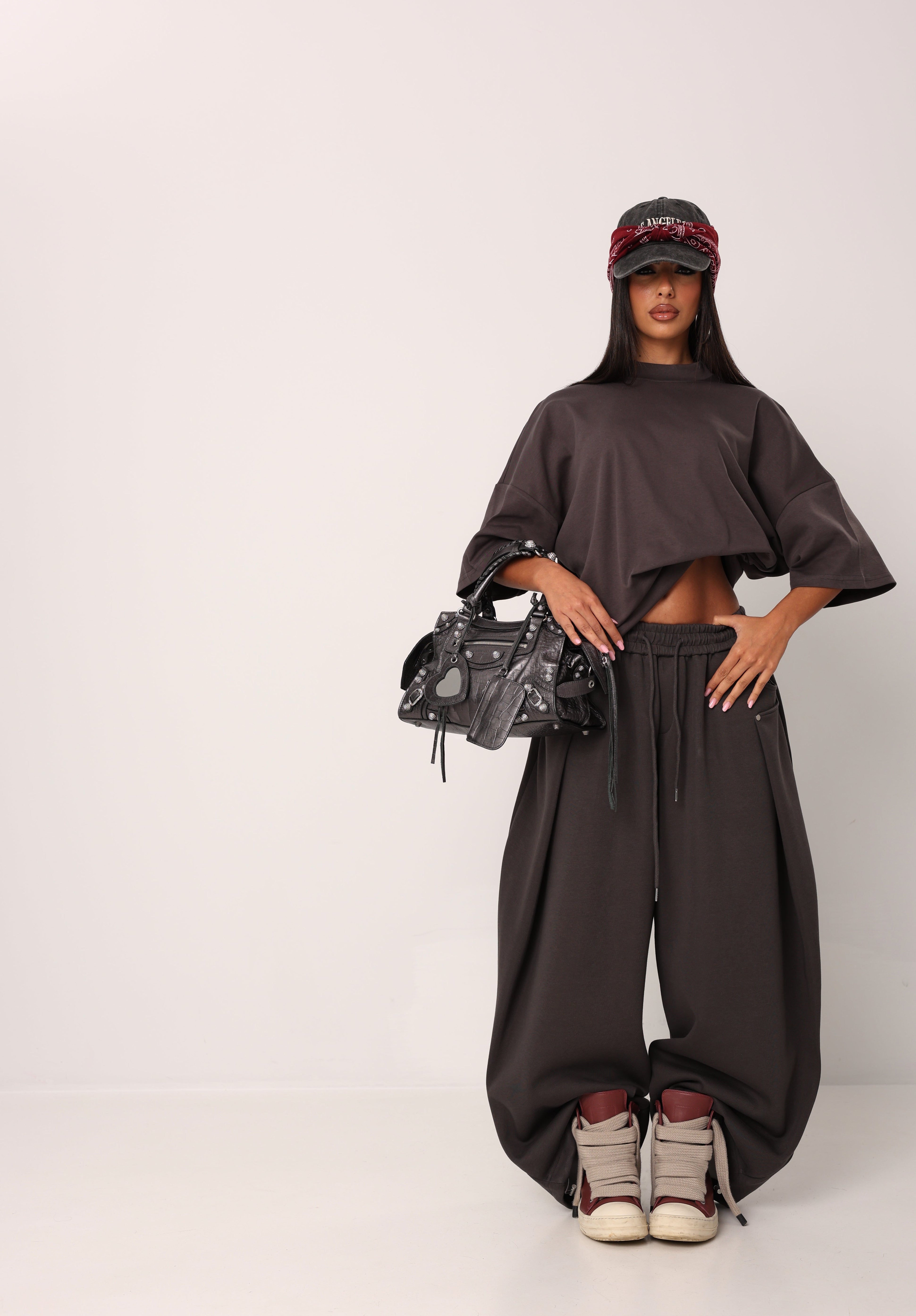 T-SHIRT OVER DANAE GRIGIA ANTRACITE