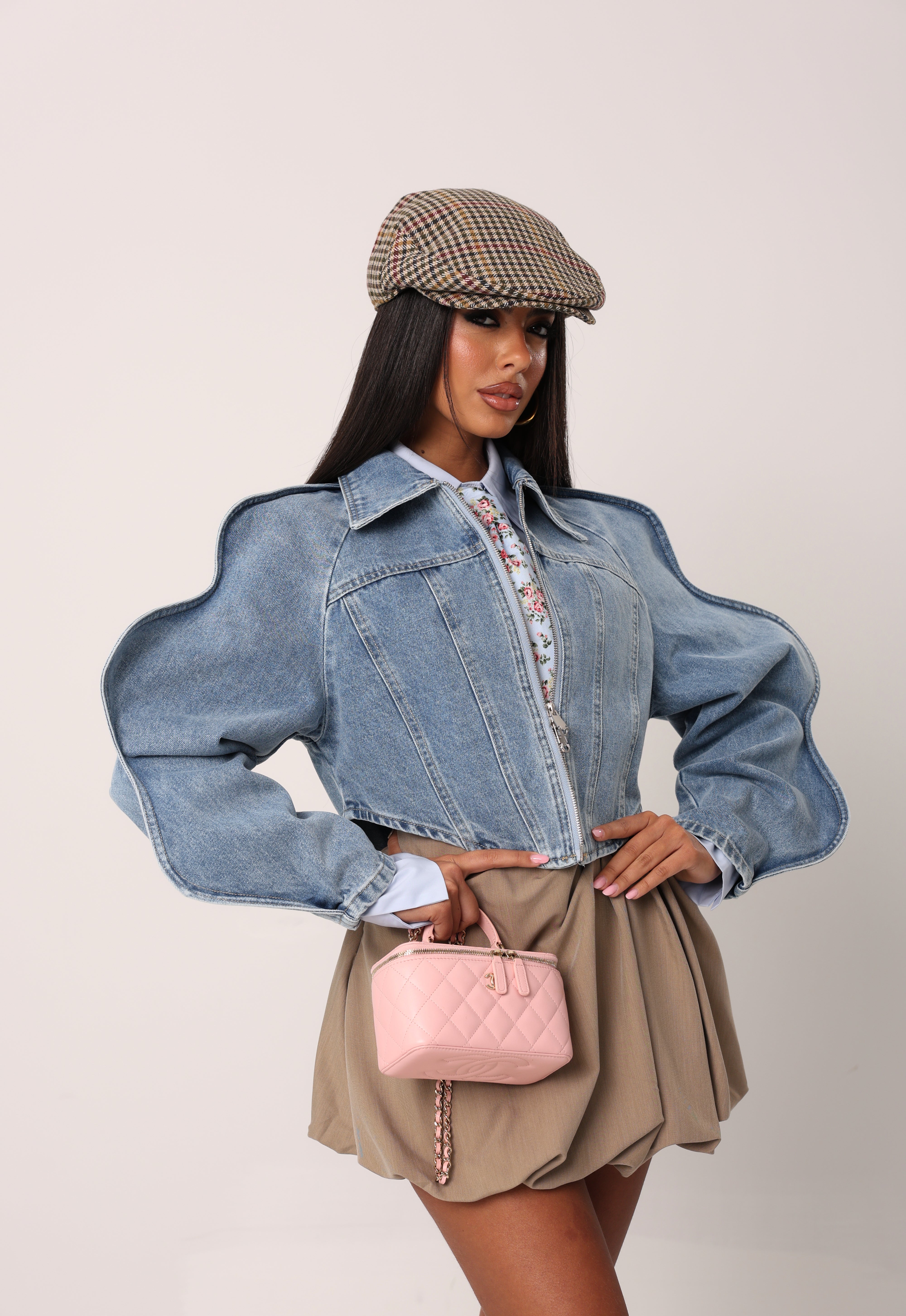 GIACCHINO MANICHE ONDULATE OCEANA DENIM